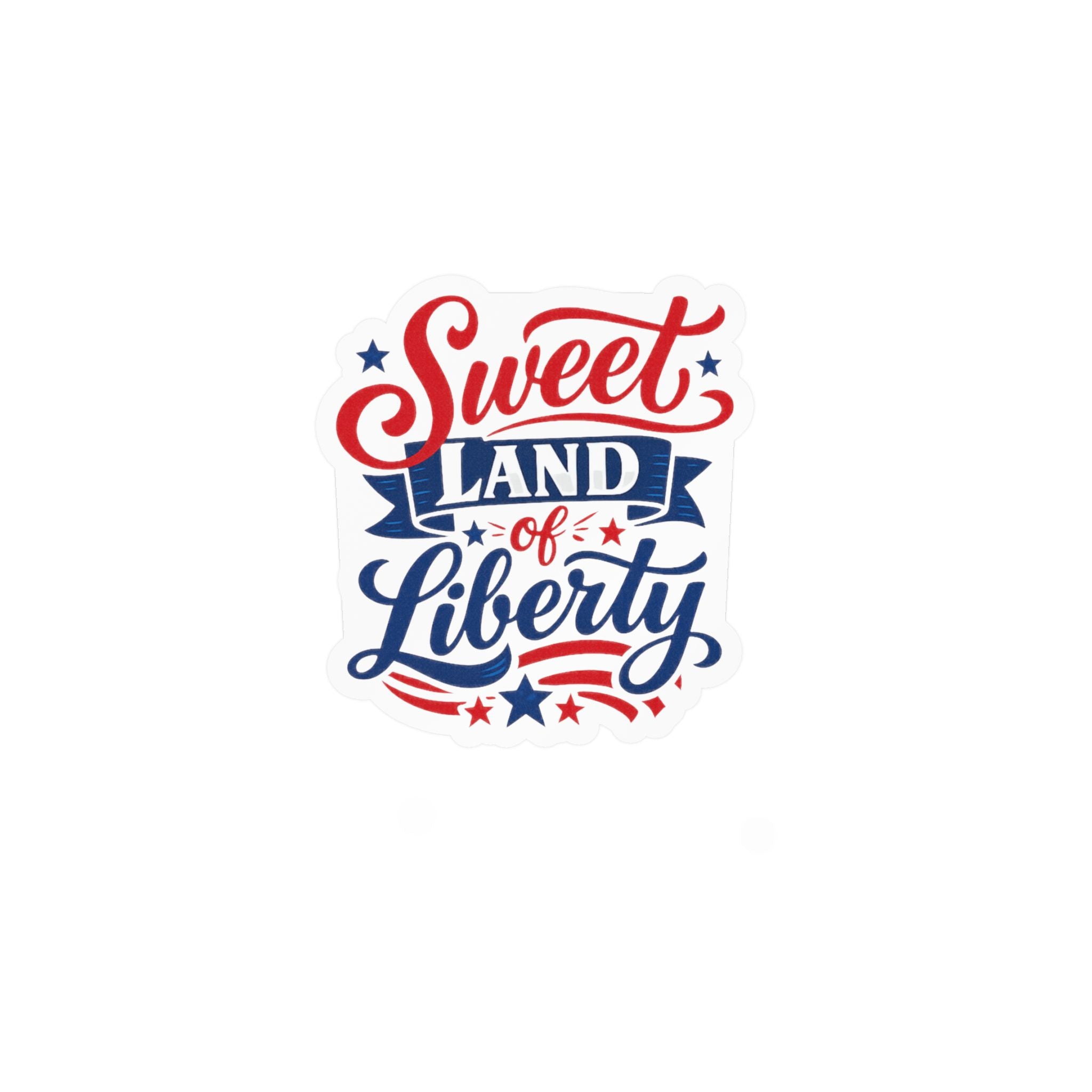 'Sweet Land of Liberty' American Pride Kiss-Cut Decal