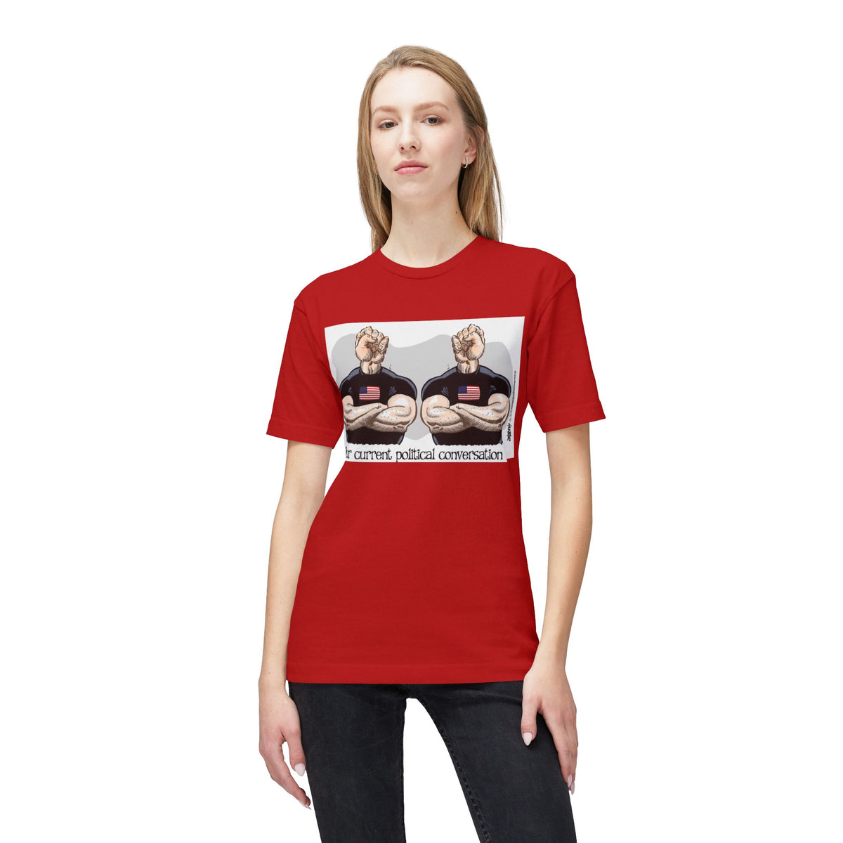 "Our Current Political Conversation" Political Cartoon By Alexander Hunter (Washington Times) T-Shirt