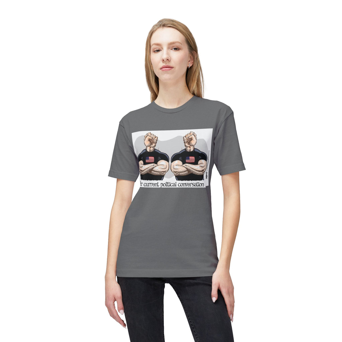 "Our Current Political Conversation" Political Cartoon By Alexander Hunter (Washington Times) T-Shirt