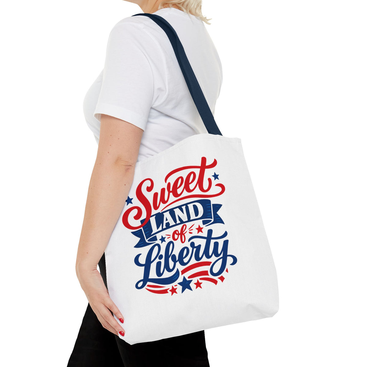 Sweet Land of Liberty Patriotic Tote Bag