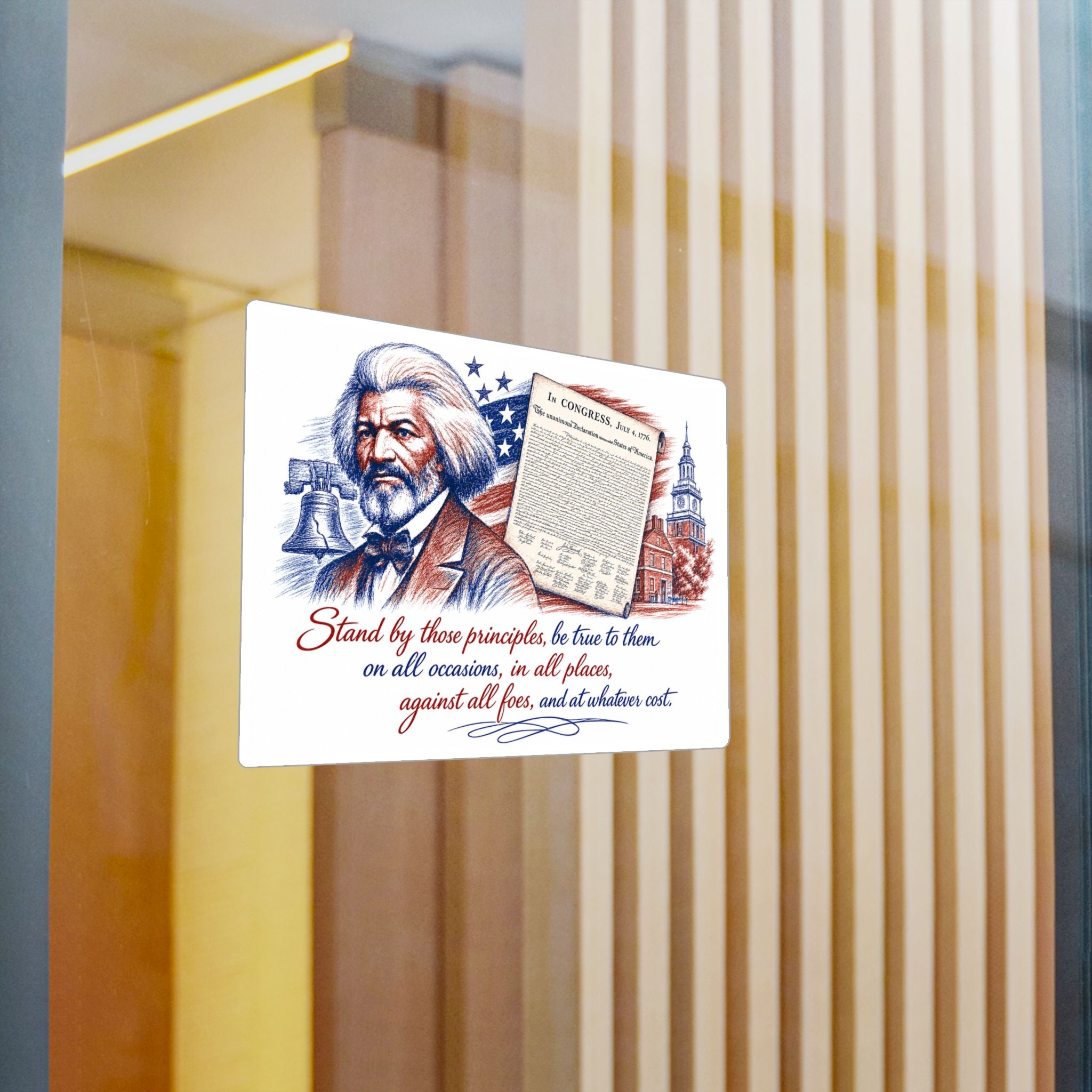 Frederick Douglass Quote Vinyl Decal — Patriotic Historical Sticker