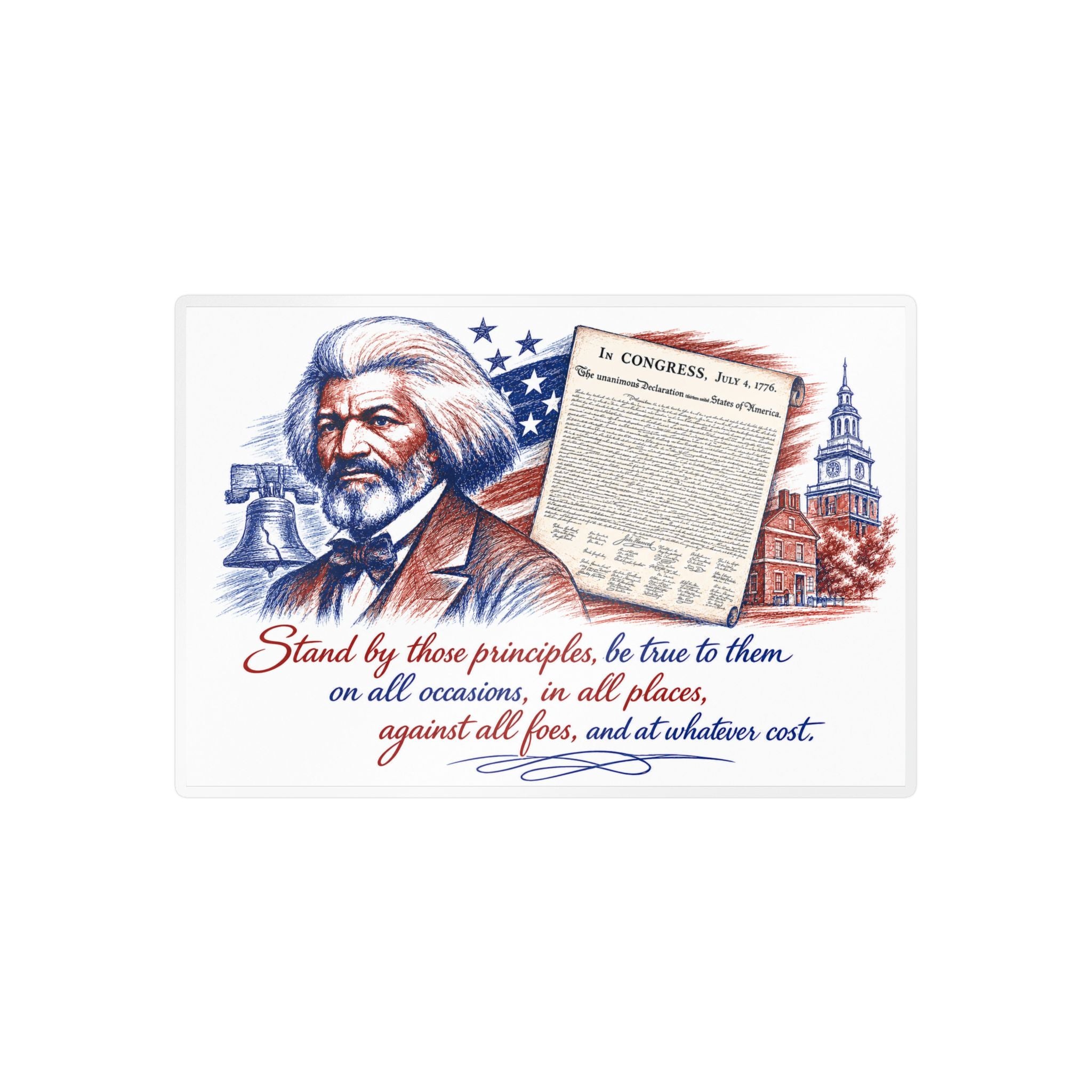 Frederick Douglass Quote Vinyl Decal — Patriotic Historical Sticker