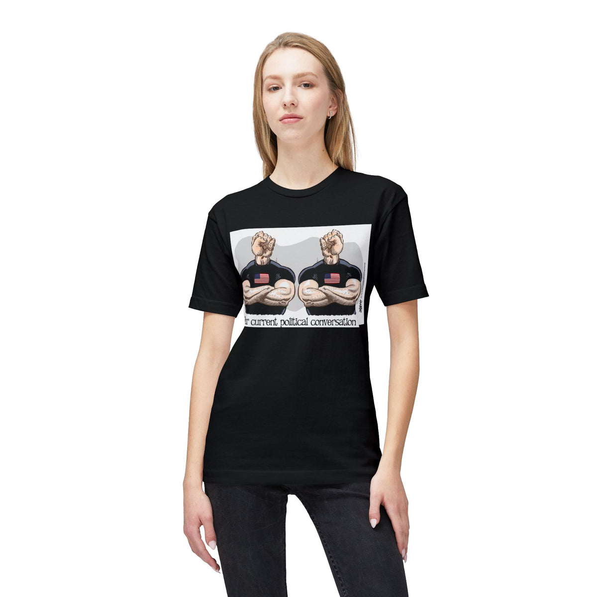 "Our Current Political Conversation" Political Cartoon By Alexander Hunter (Washington Times) T-Shirt