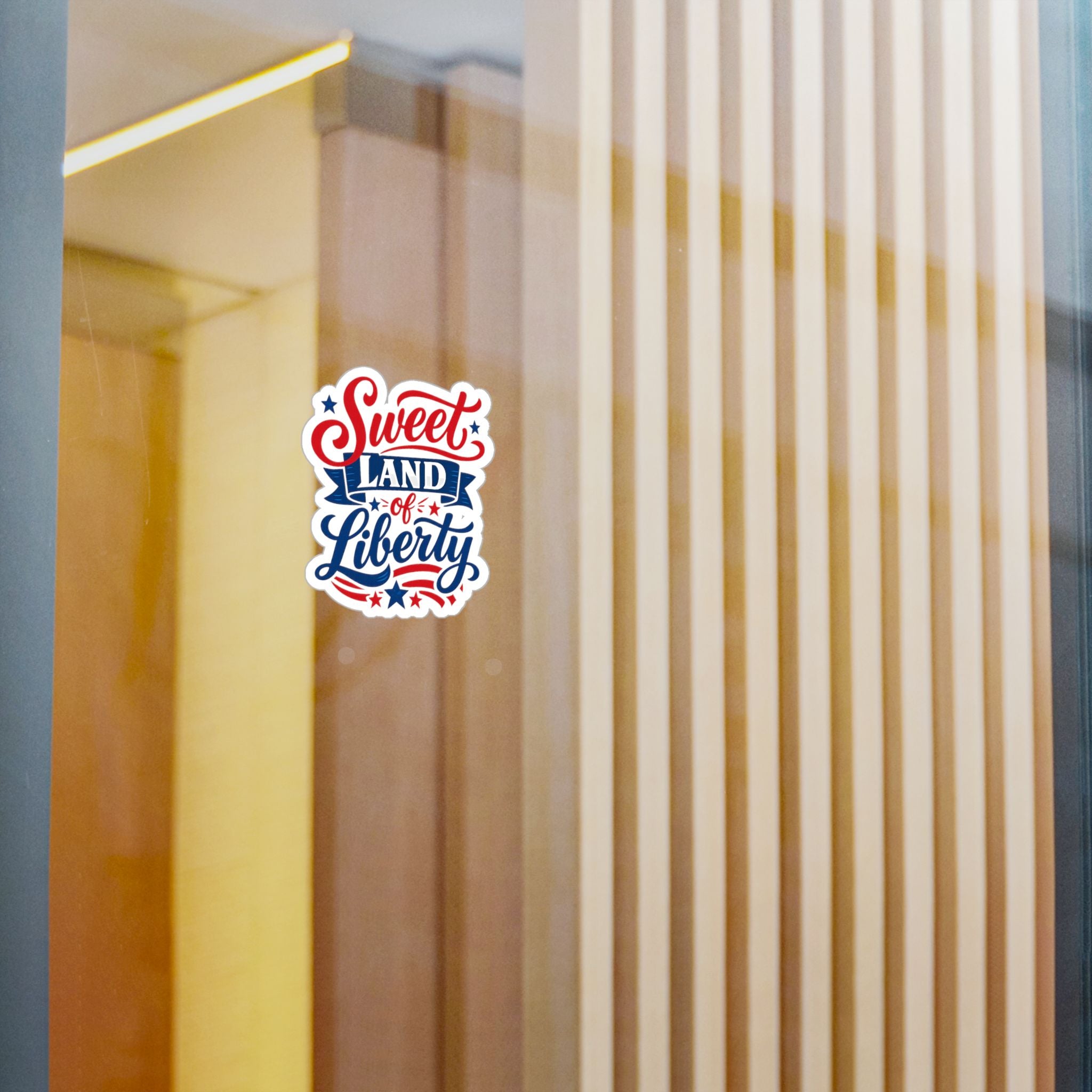 'Sweet Land of Liberty' American Pride Kiss-Cut Decal