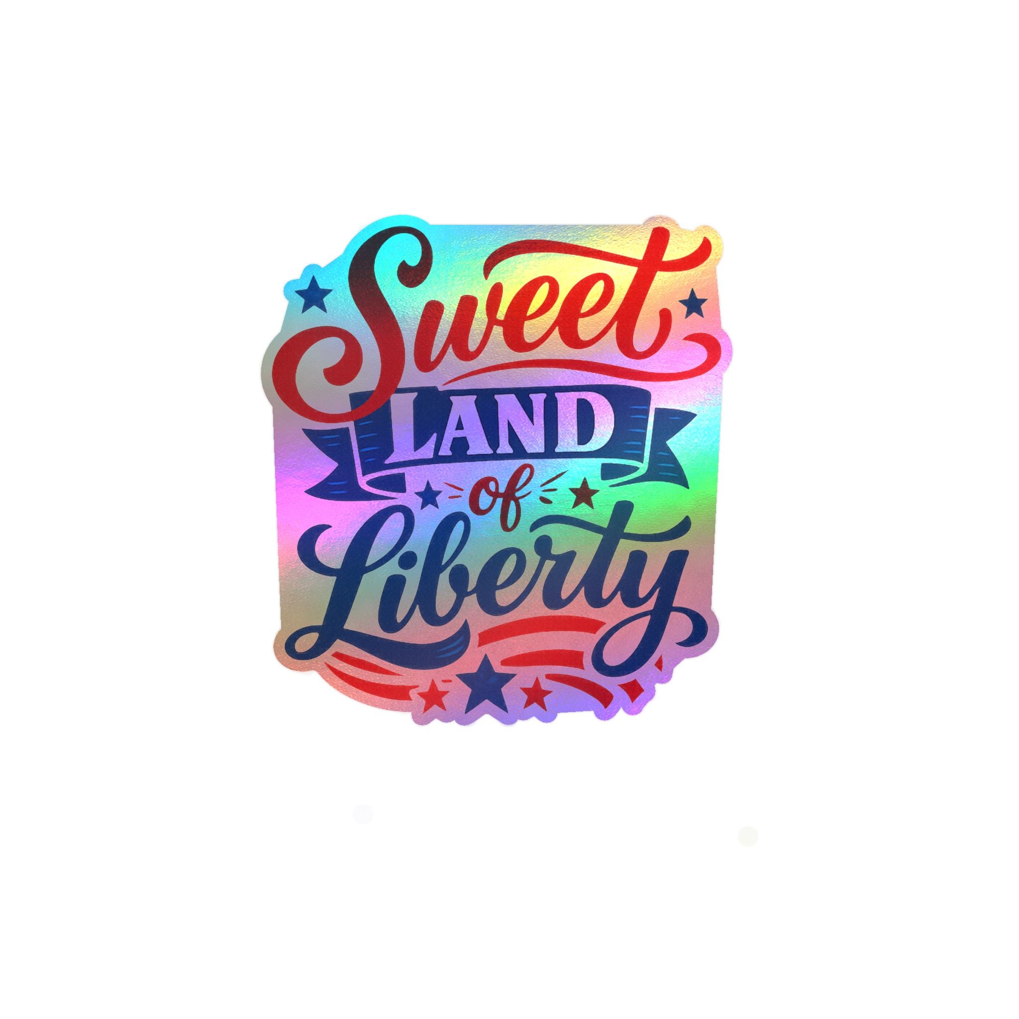 'Sweet Land of Liberty' American Pride Kiss-Cut Decal