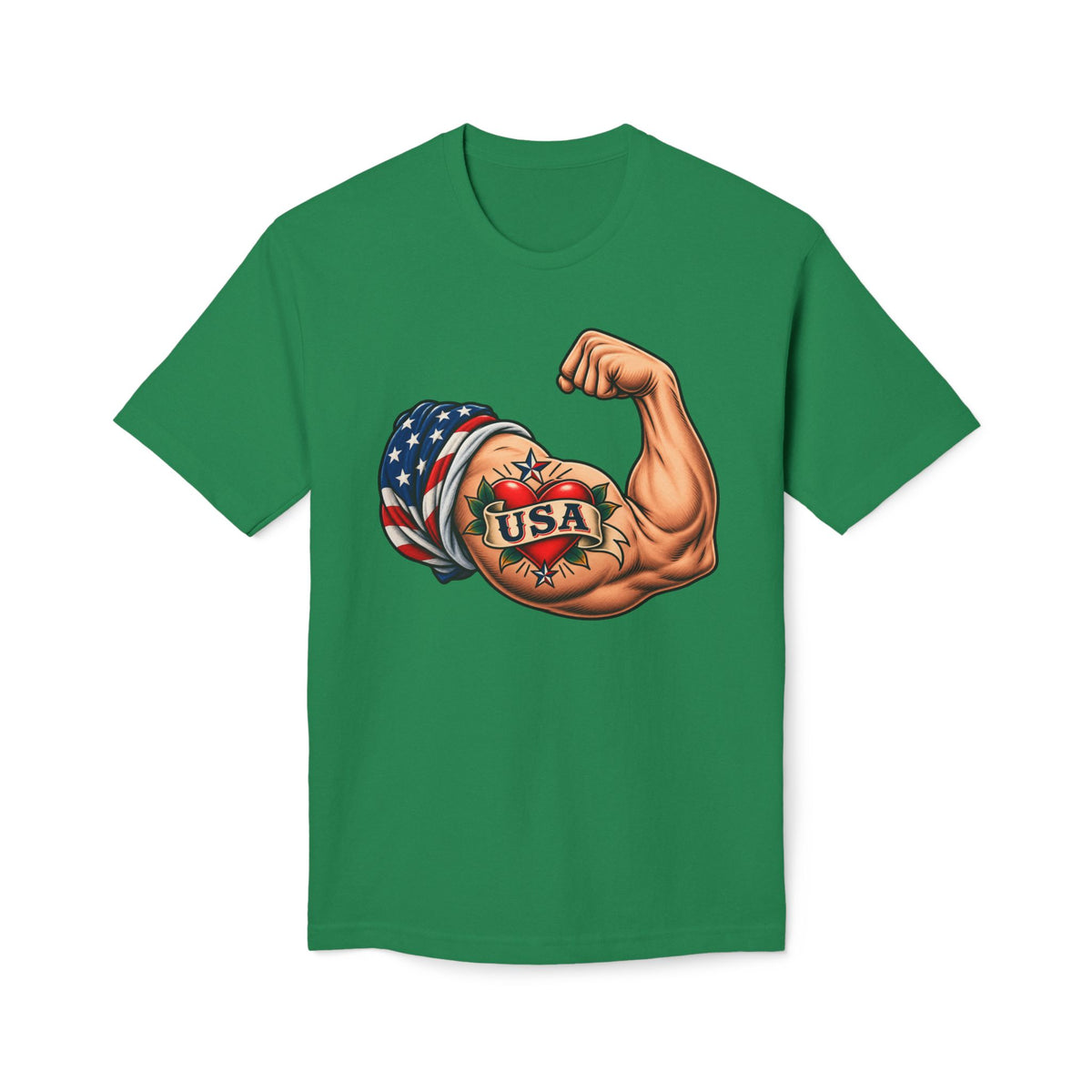 USA Tattoo On Flexed Muscle T-Shirt