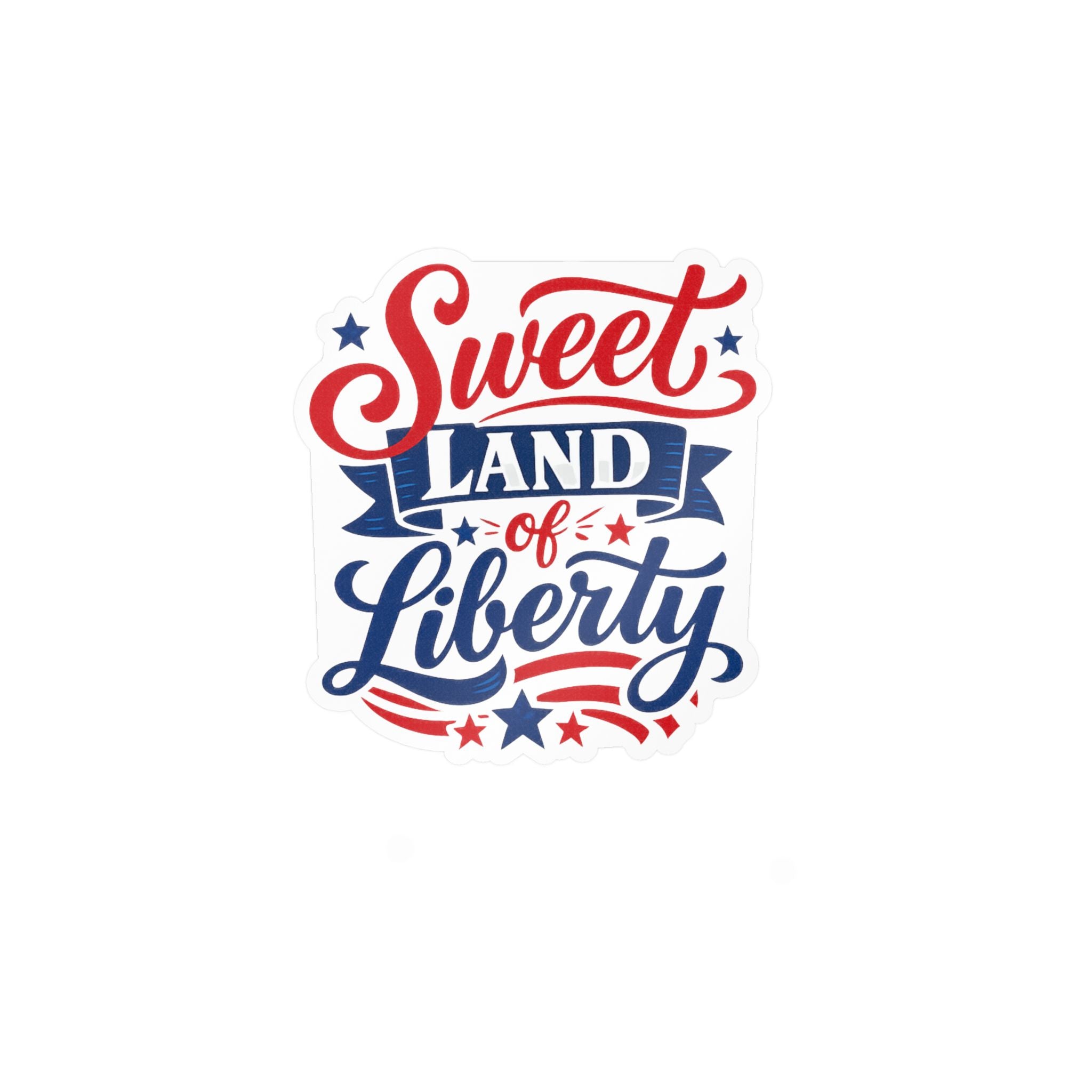 'Sweet Land of Liberty' American Pride Kiss-Cut Decal