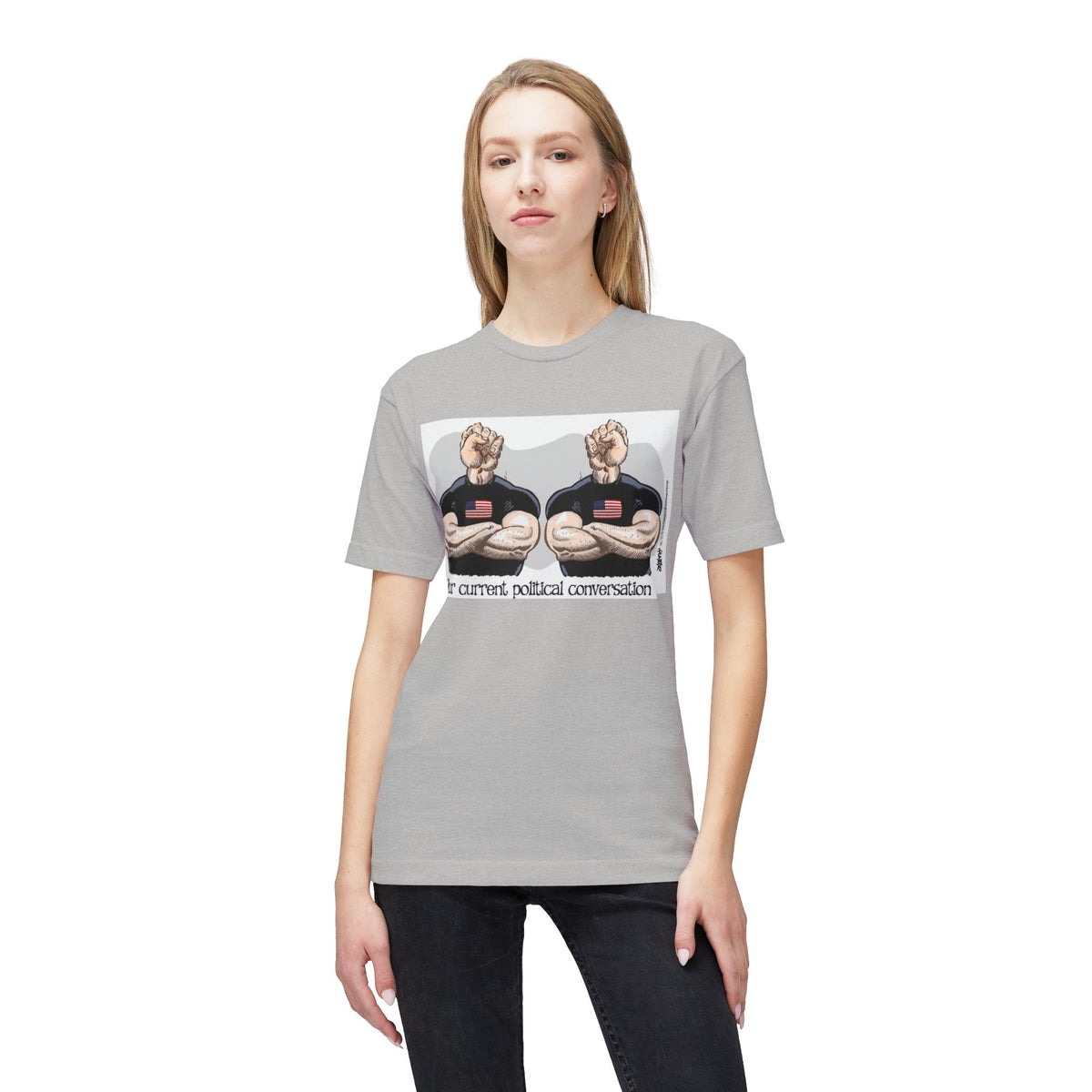"Our Current Political Conversation" Political Cartoon By Alexander Hunter (Washington Times) T-Shirt