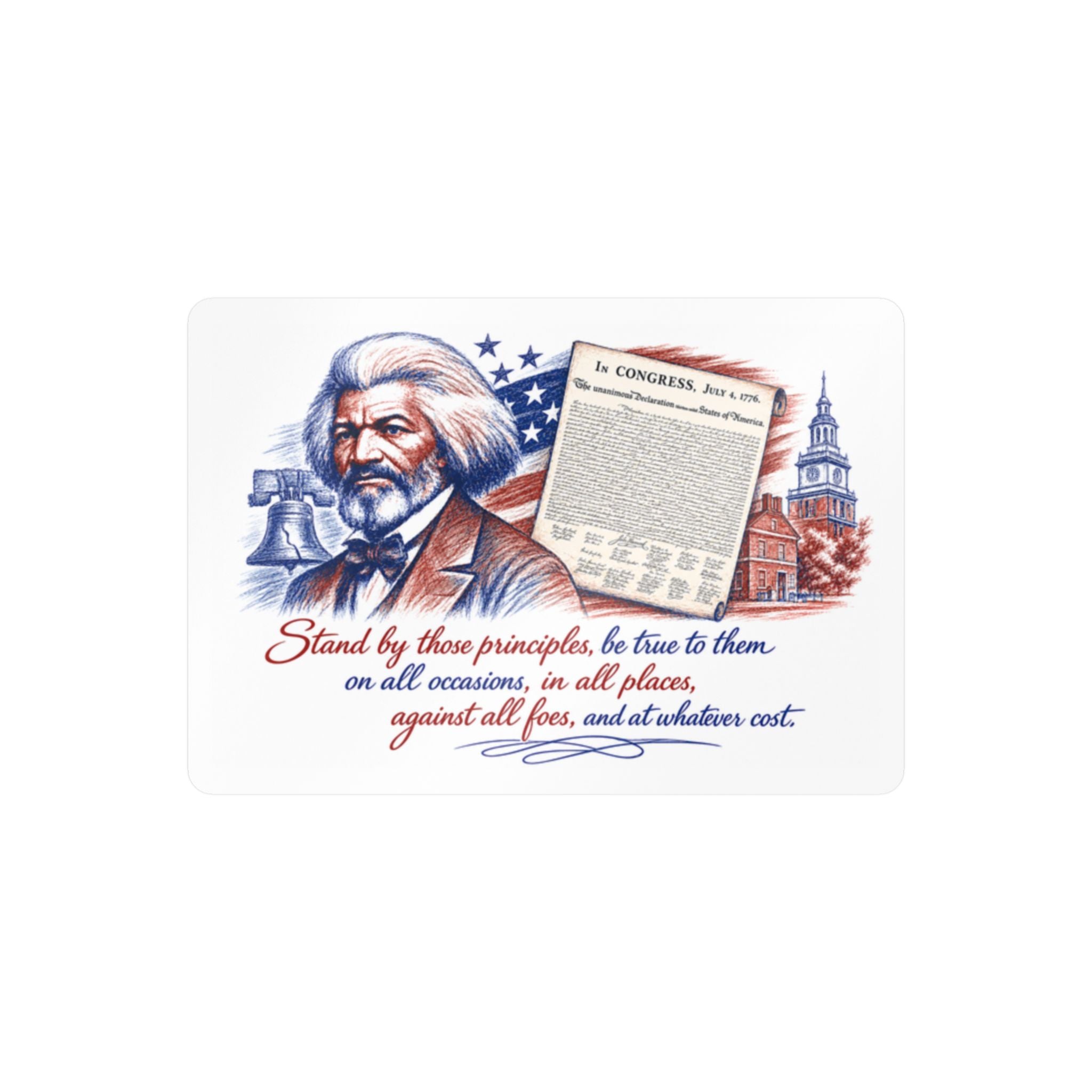 Frederick Douglass Quote Vinyl Decal — Patriotic Historical Sticker