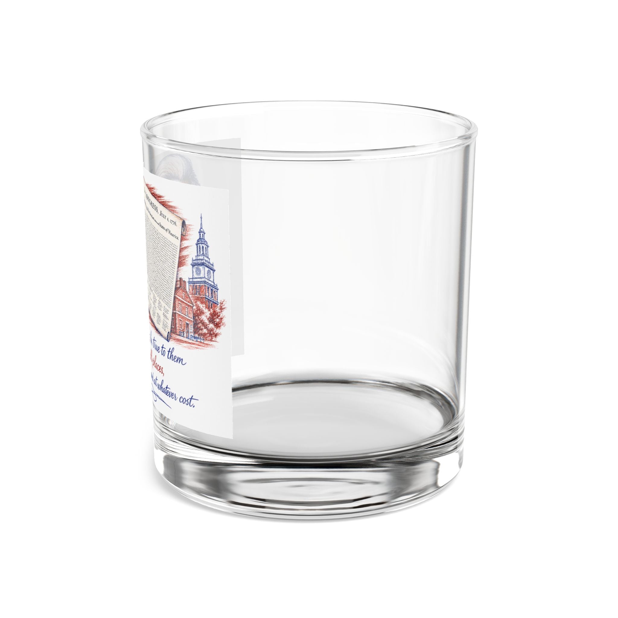 Frederick Douglass Tribute Rocks Glass — 10oz Whiskey Tumbler with Patriotic Quote