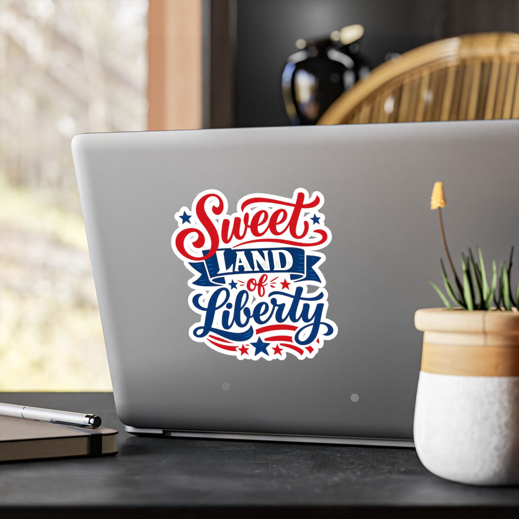 'Sweet Land of Liberty' American Pride Kiss-Cut Decal