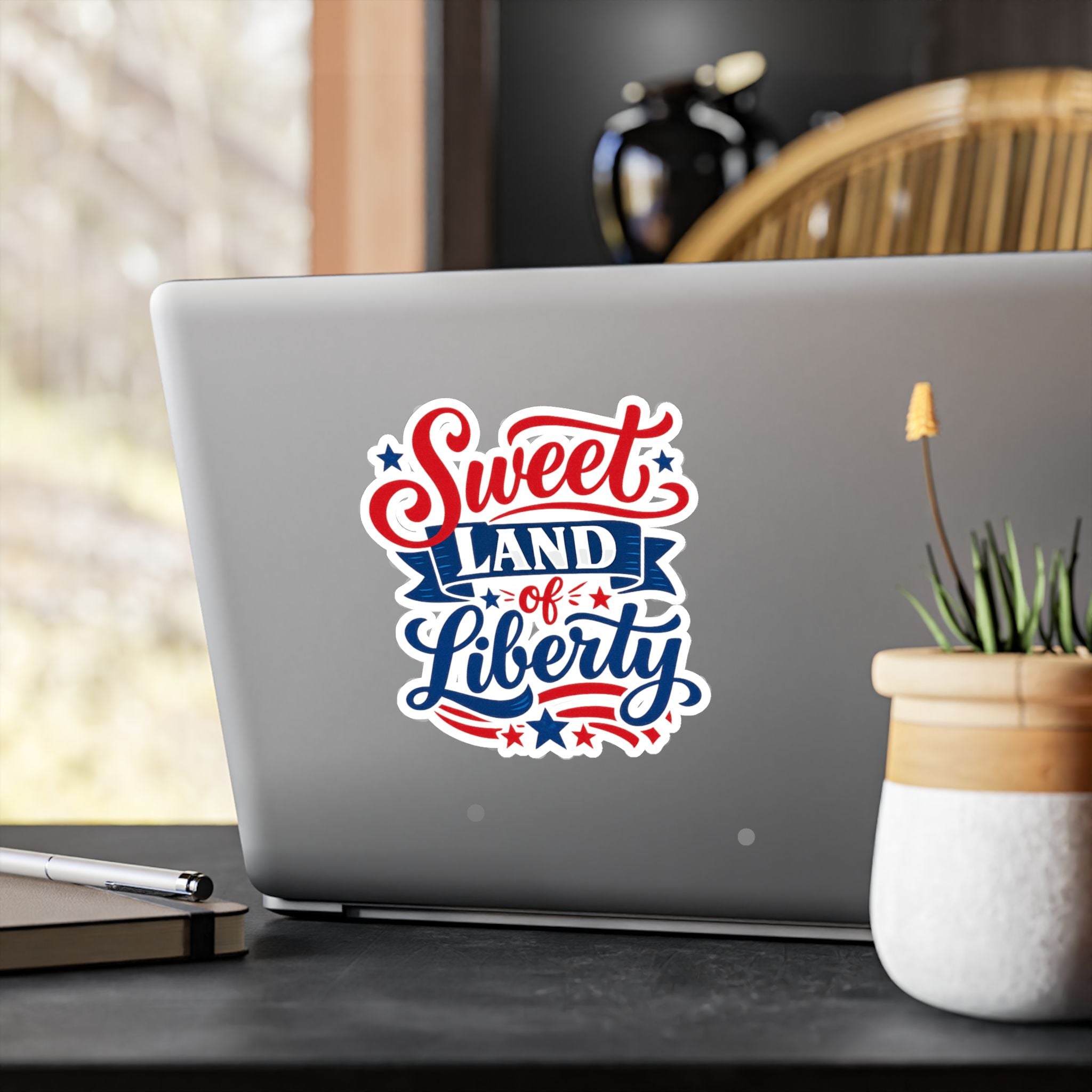 'Sweet Land of Liberty' American Pride Kiss-Cut Decal