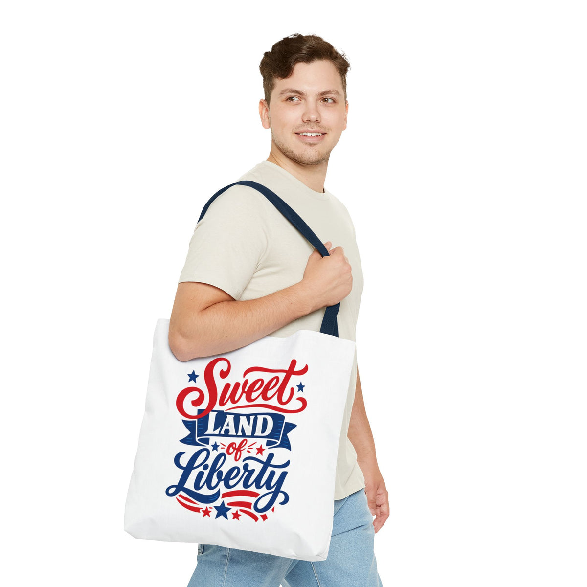 Sweet Land of Liberty Patriotic Tote Bag