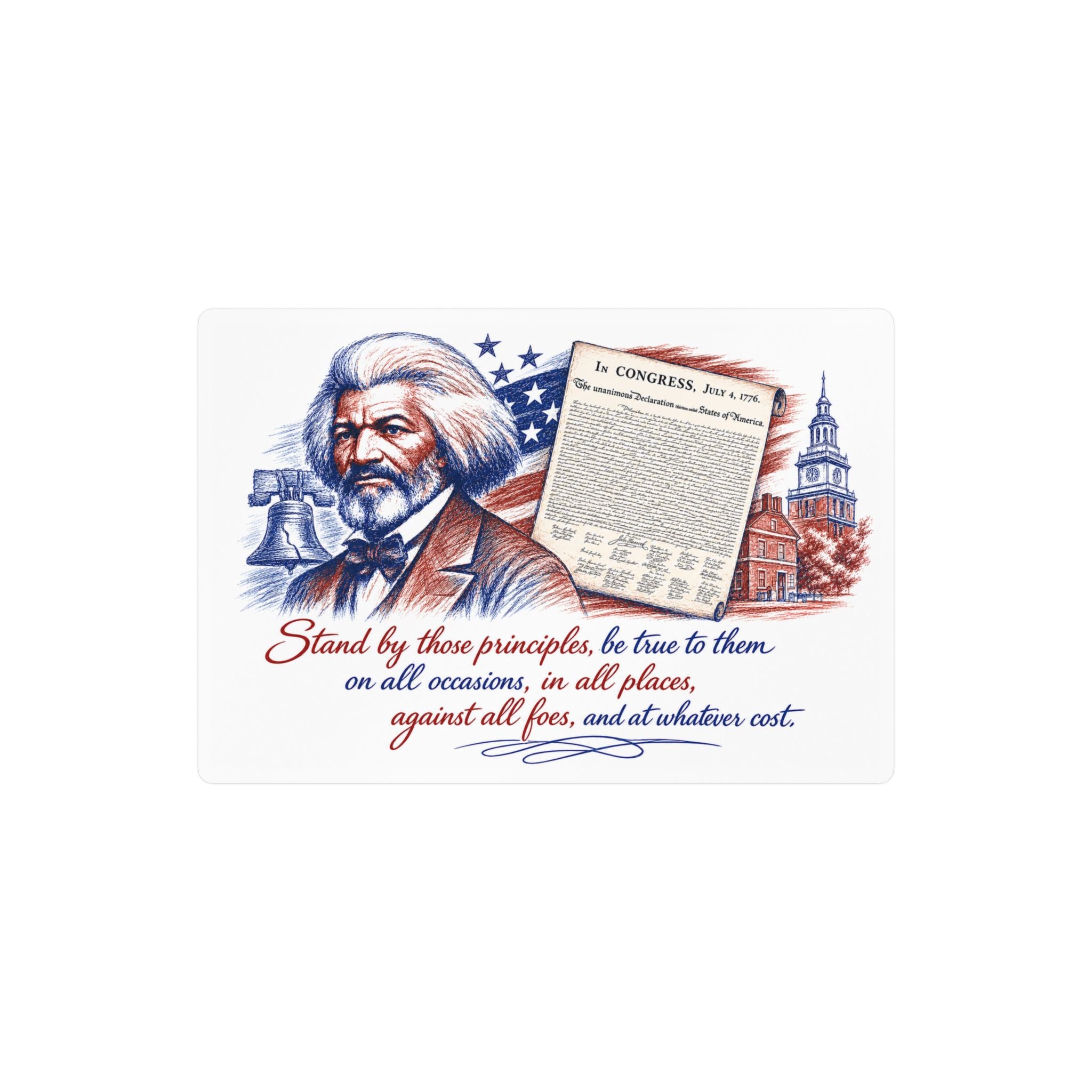 Frederick Douglass Quote Vinyl Decal — Patriotic Historical Sticker