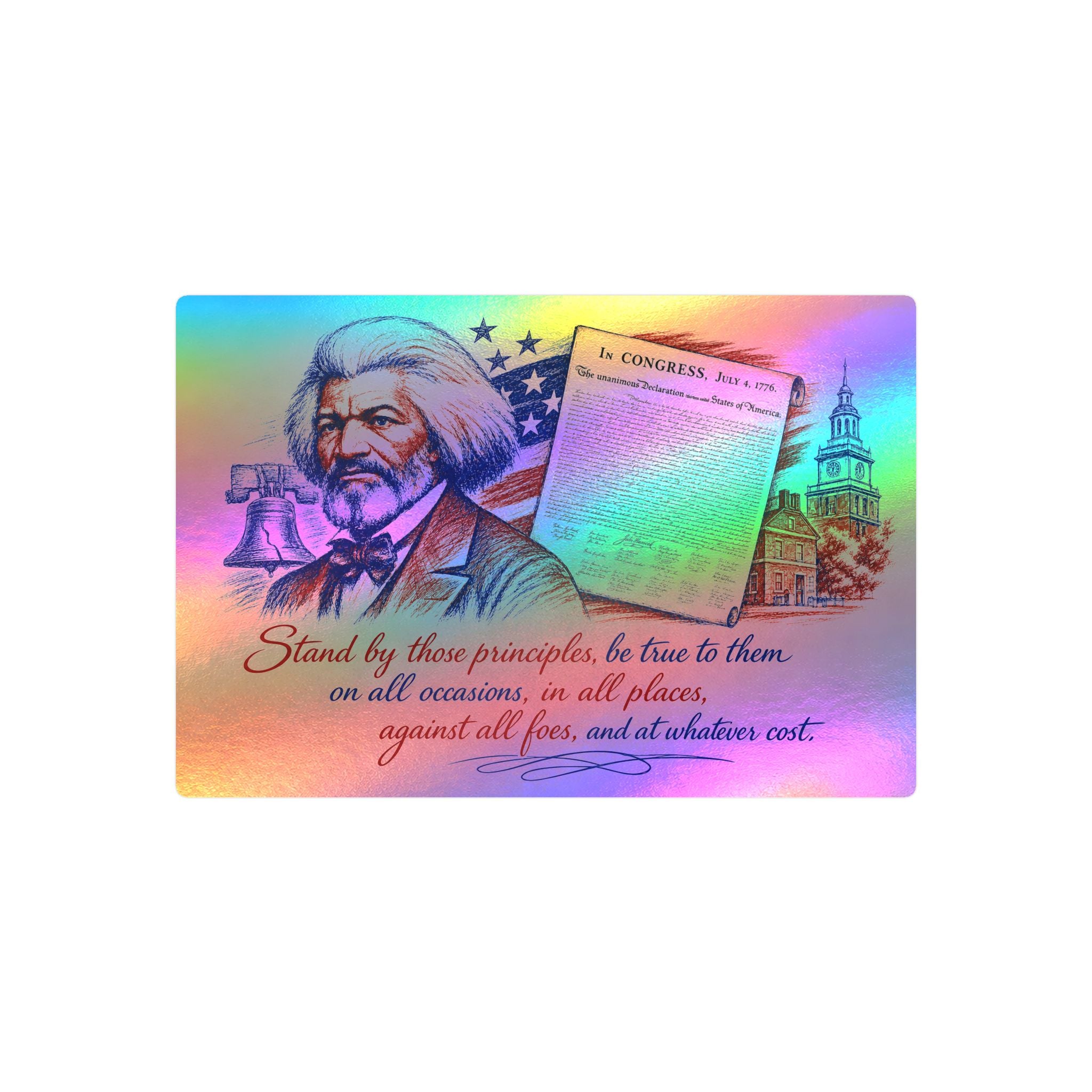 Frederick Douglass Quote Vinyl Decal — Patriotic Historical Sticker