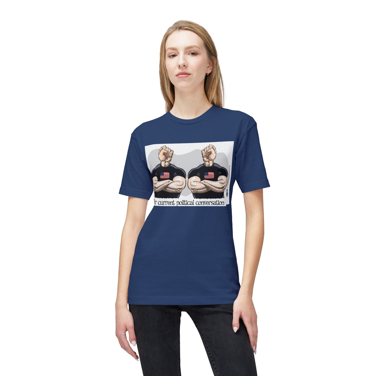 "Our Current Political Conversation" Political Cartoon By Alexander Hunter (Washington Times) T-Shirt