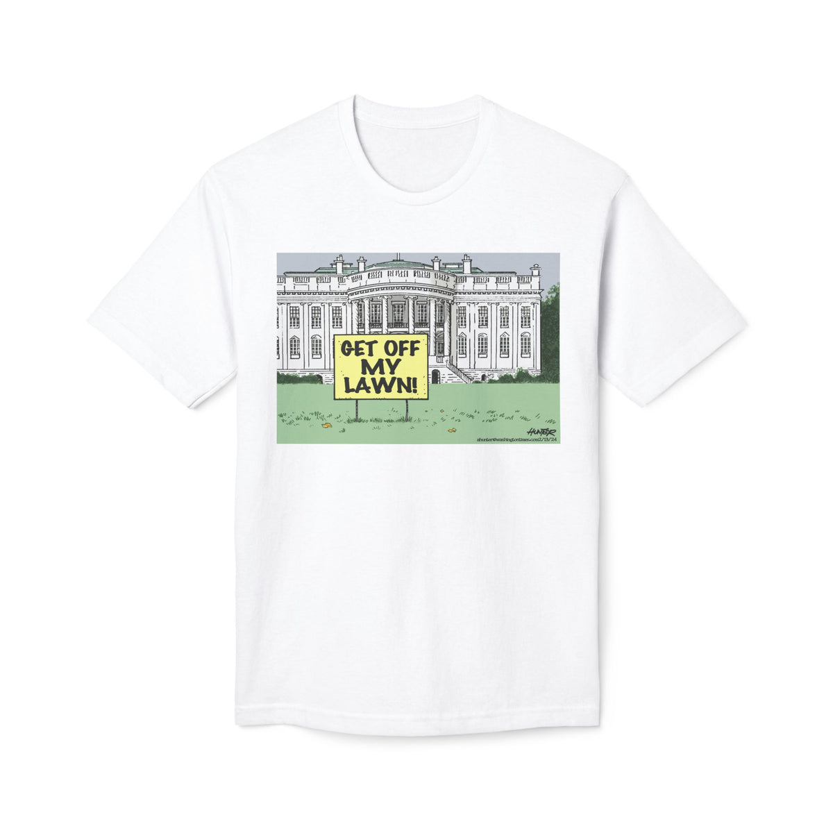 "Get Off My Lawn" Political Cartoon By Alexander Hunter (Washington Times) Unisex T-Shirt