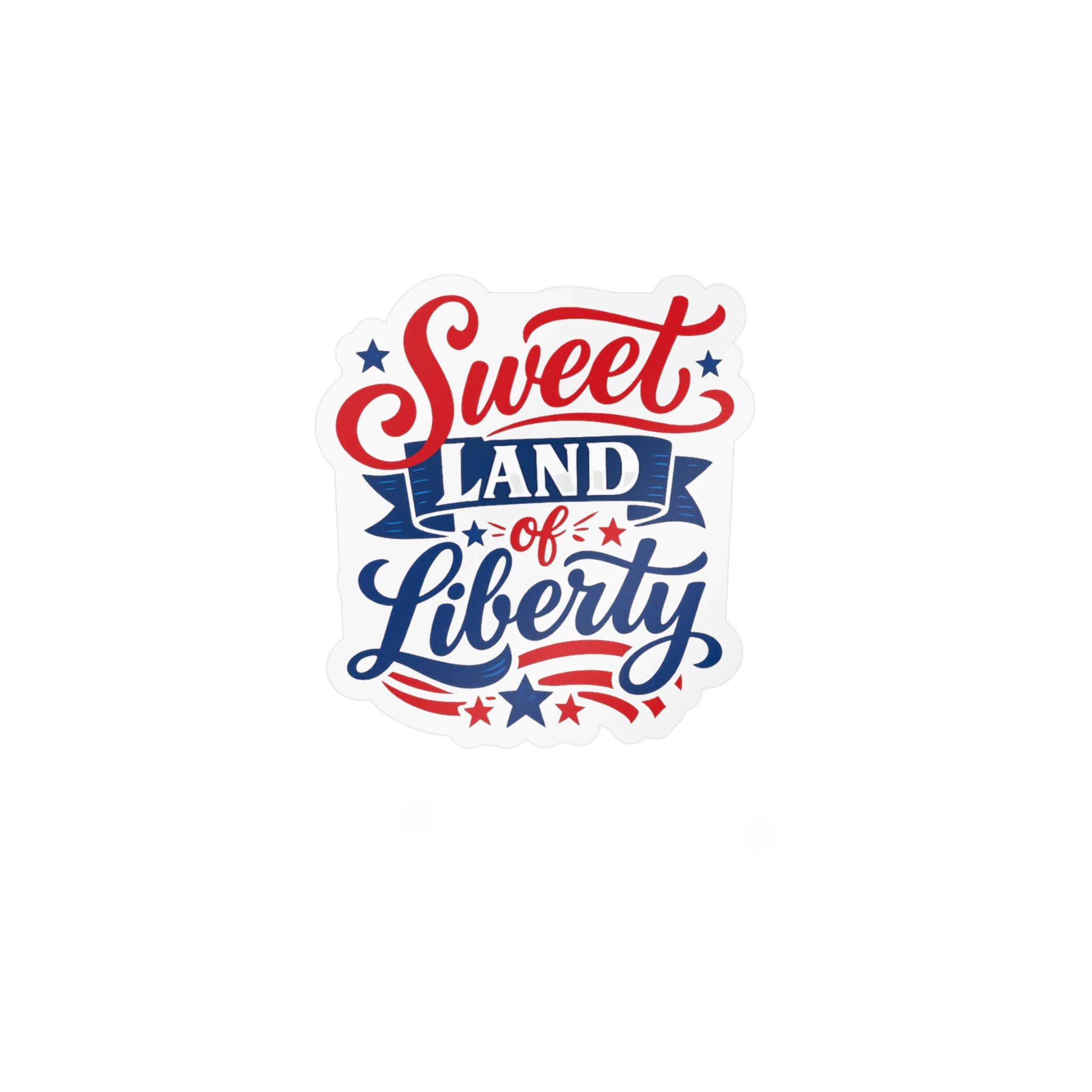 'Sweet Land of Liberty' American Pride Kiss-Cut Decal