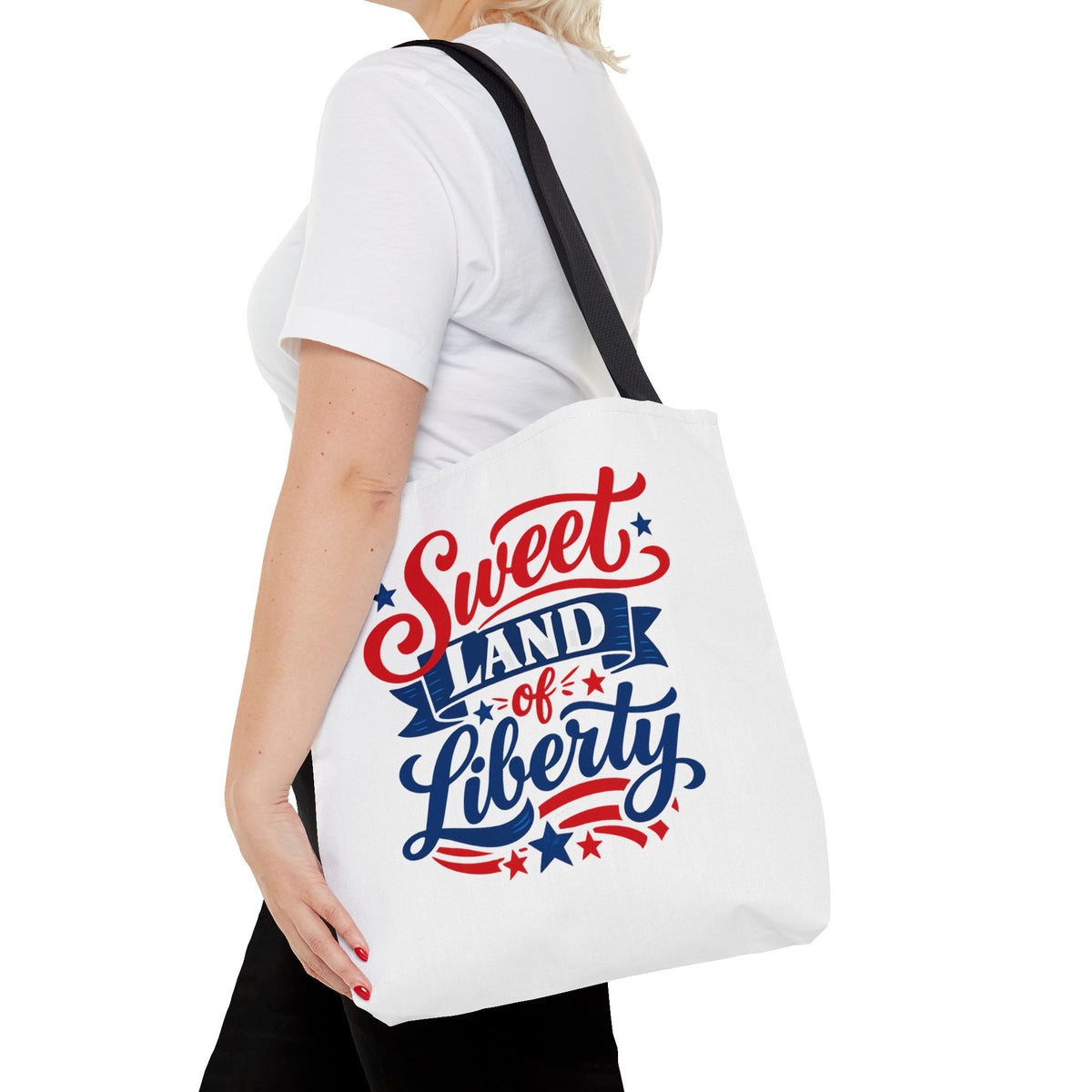 Sweet Land of Liberty Patriotic Tote Bag