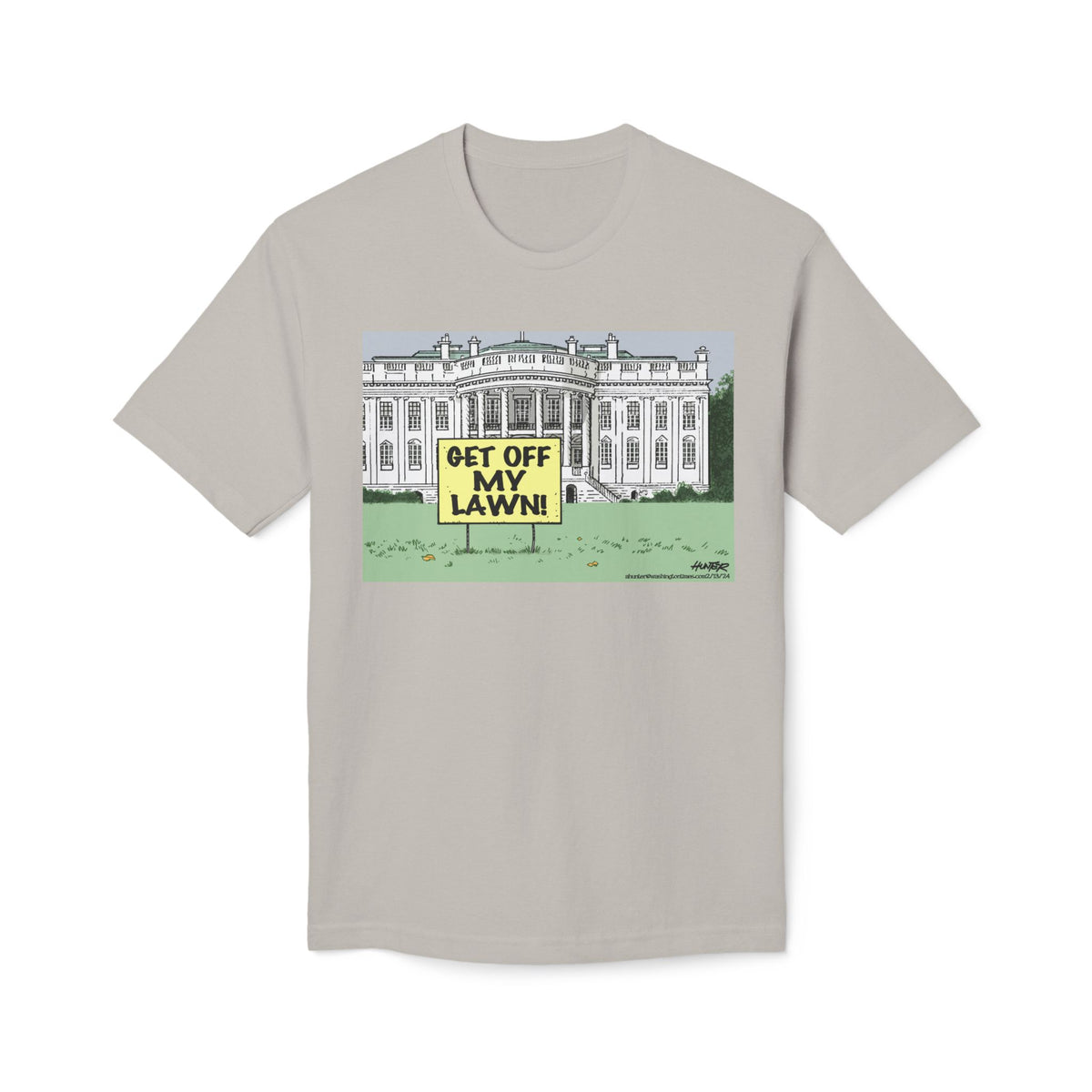 "Get Off My Lawn" Political Cartoon By Alexander Hunter (Washington Times) Unisex T-Shirt