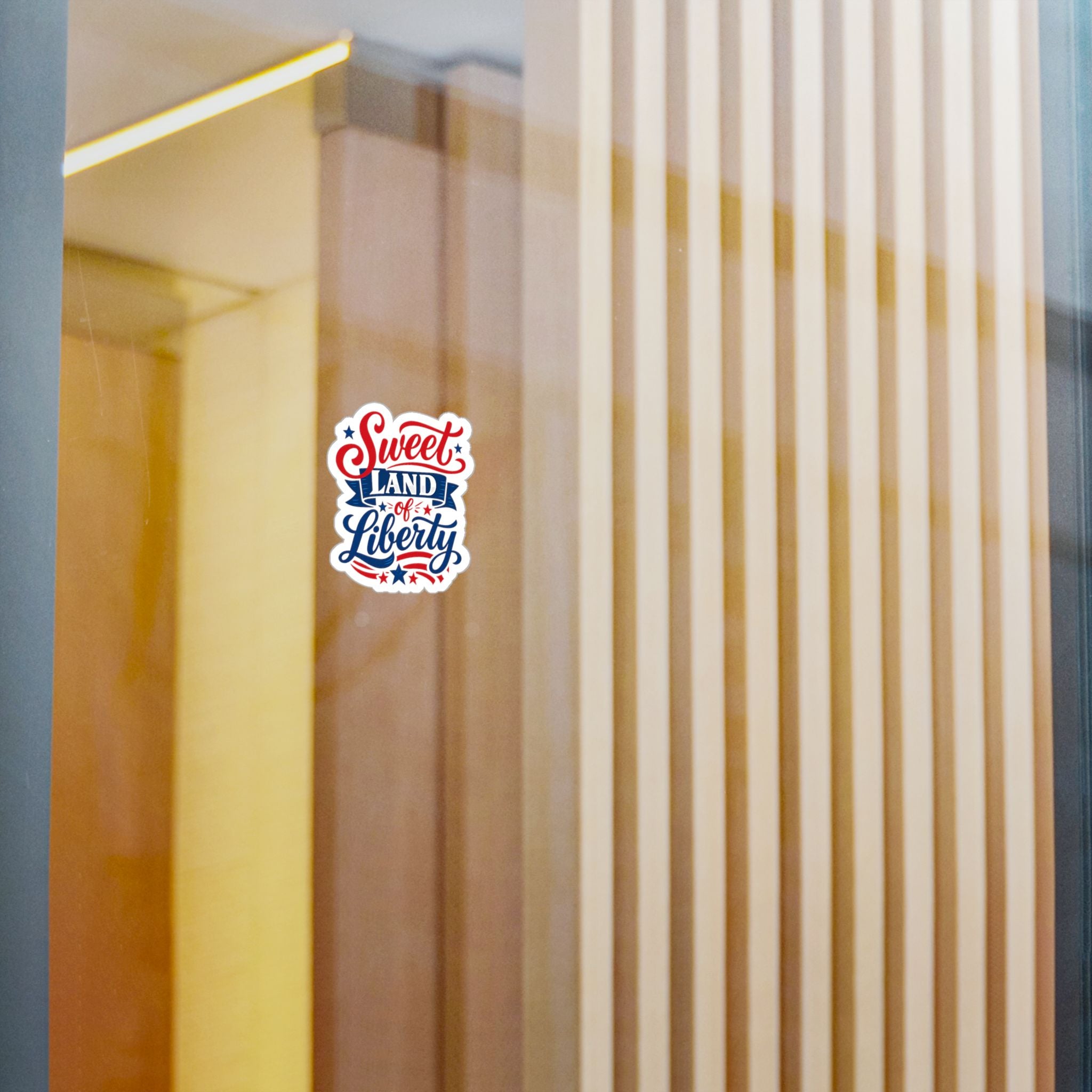 'Sweet Land of Liberty' American Pride Kiss-Cut Decal