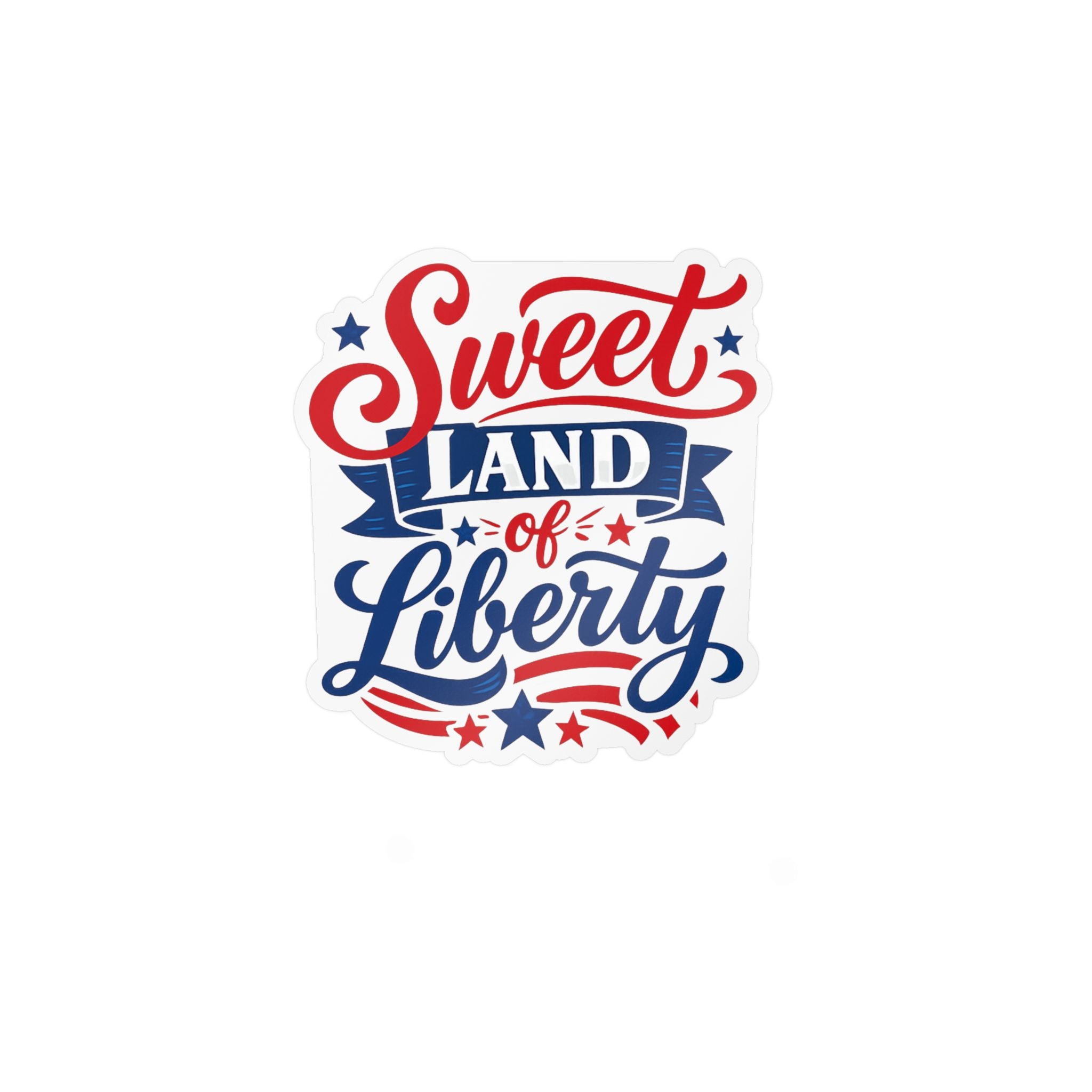 'Sweet Land of Liberty' American Pride Kiss-Cut Decal