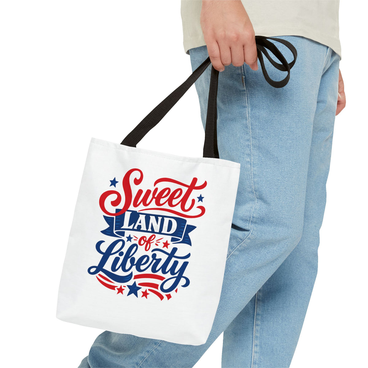 Sweet Land of Liberty Patriotic Tote Bag