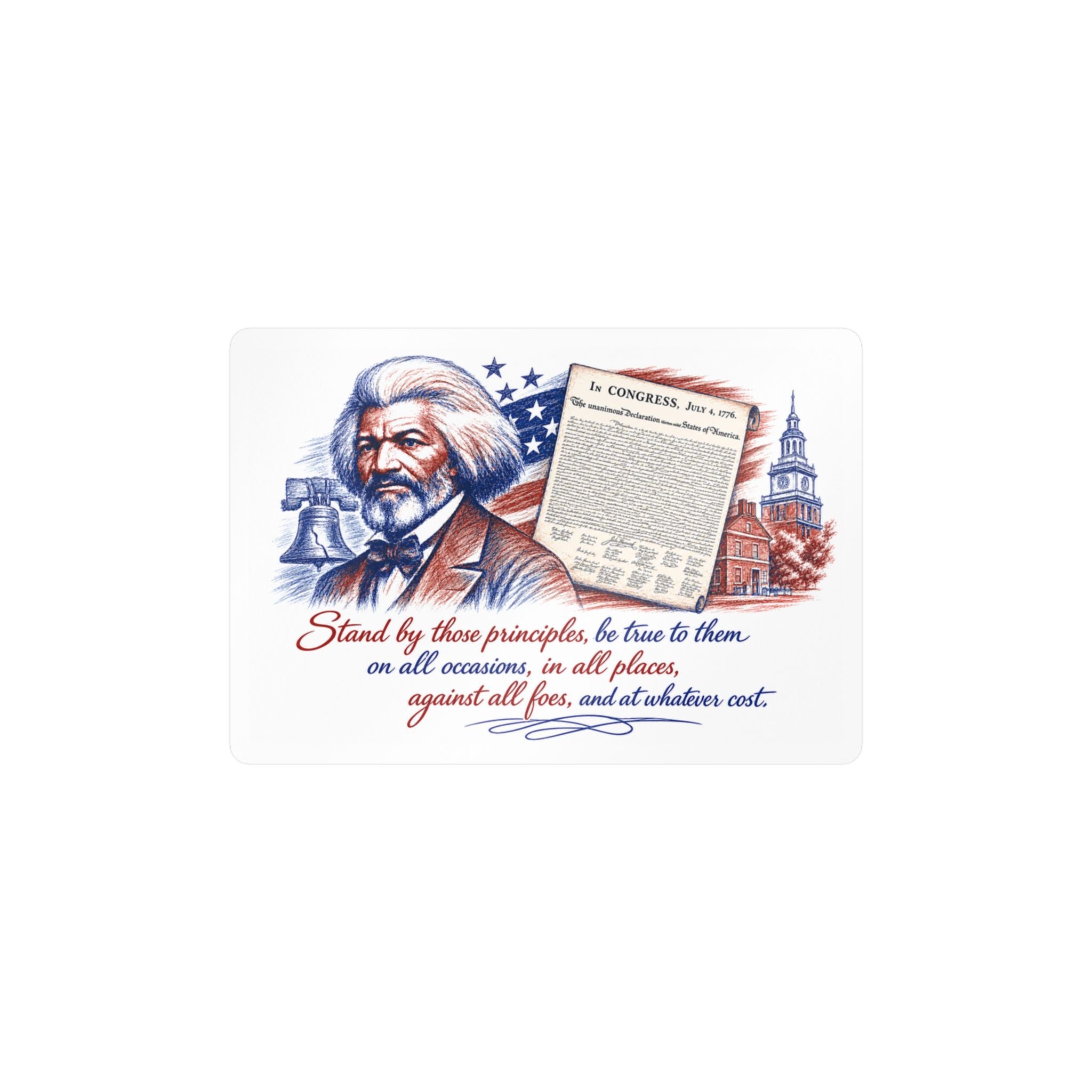 Frederick Douglass Quote Vinyl Decal — Patriotic Historical Sticker