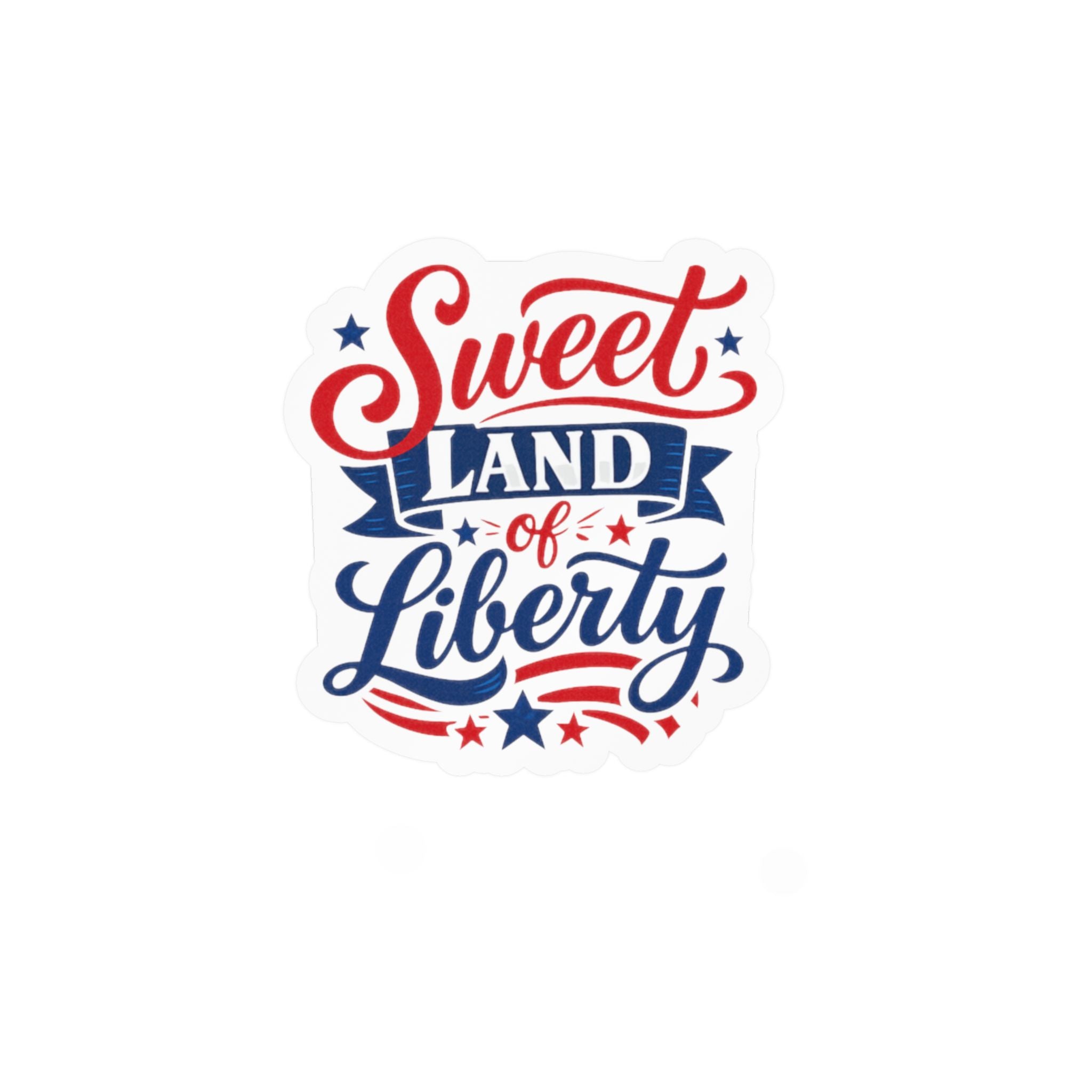 'Sweet Land of Liberty' American Pride Kiss-Cut Decal