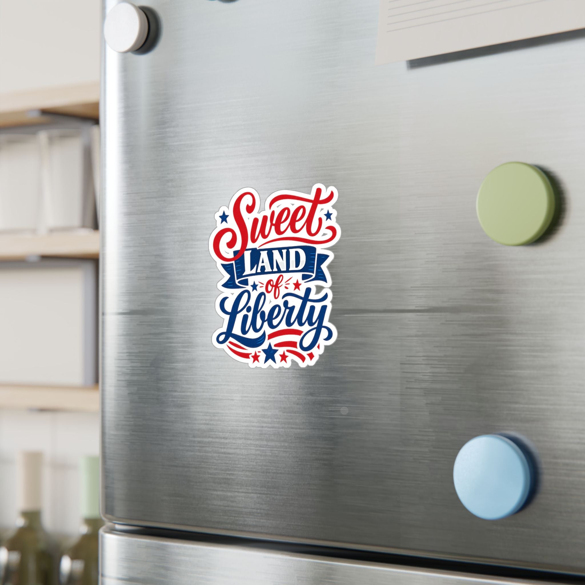 'Sweet Land of Liberty' American Pride Kiss-Cut Decal