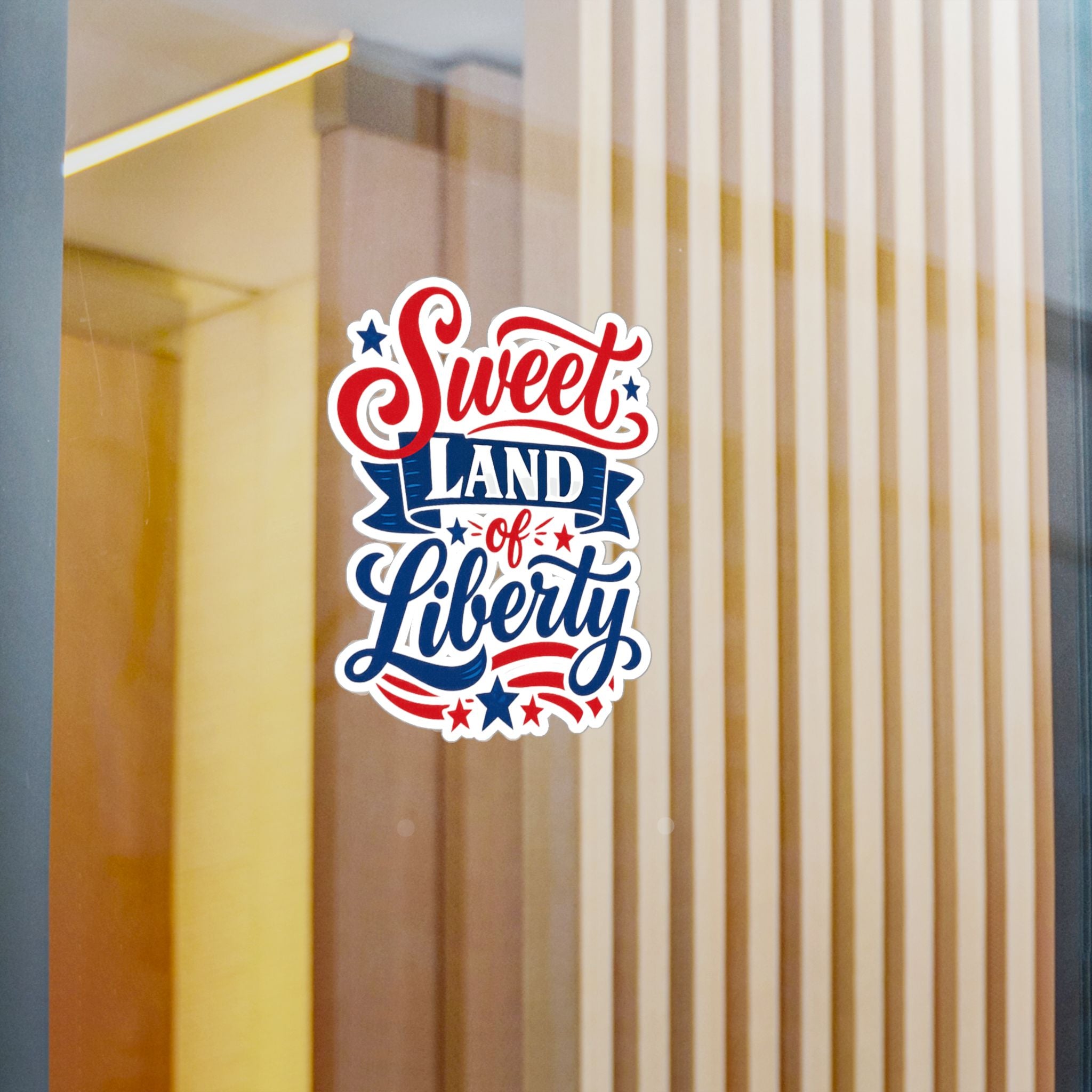 'Sweet Land of Liberty' American Pride Kiss-Cut Decal
