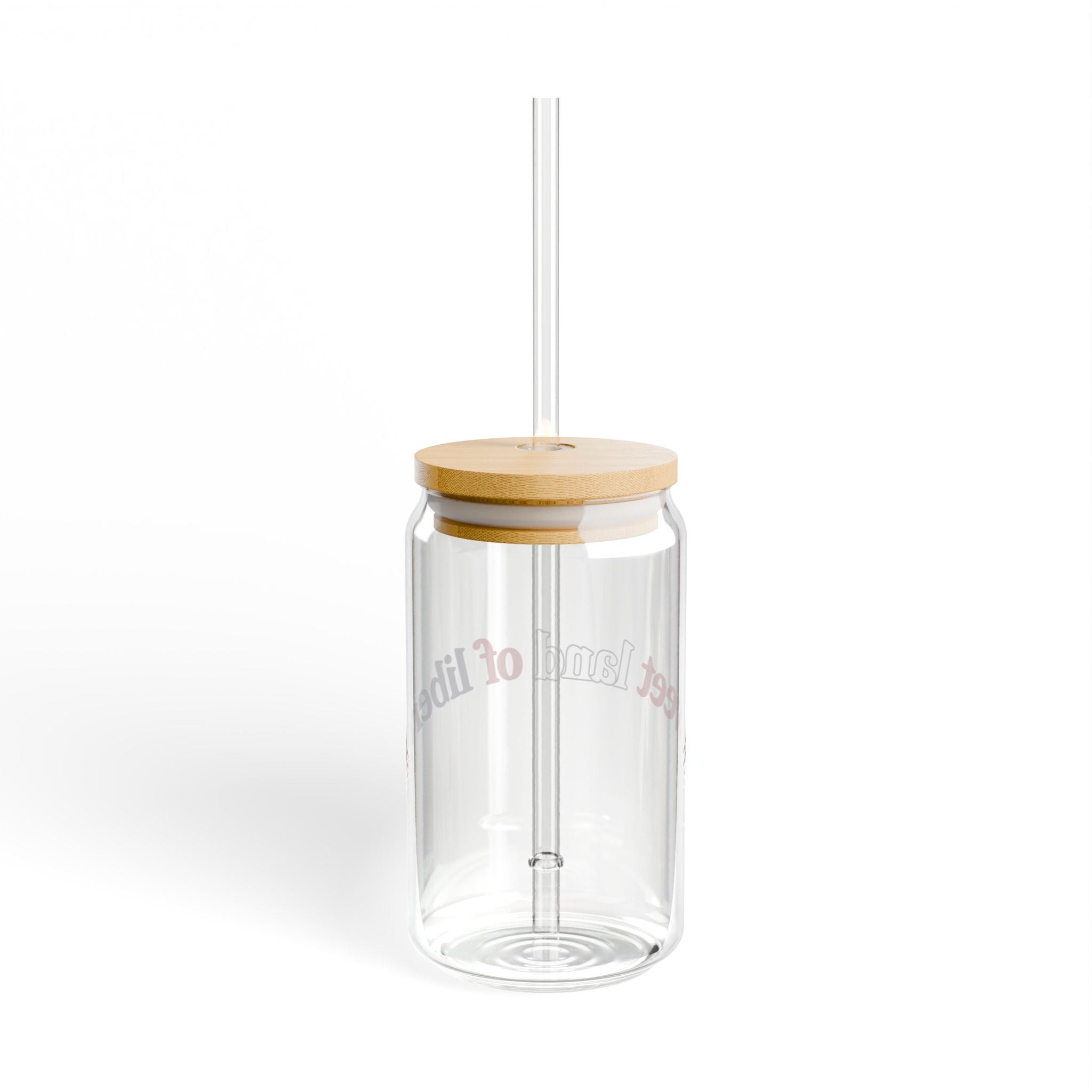 16oz Sipper Glass - 'Sweet Land of Liberty' Patriotic Straw Tumbler