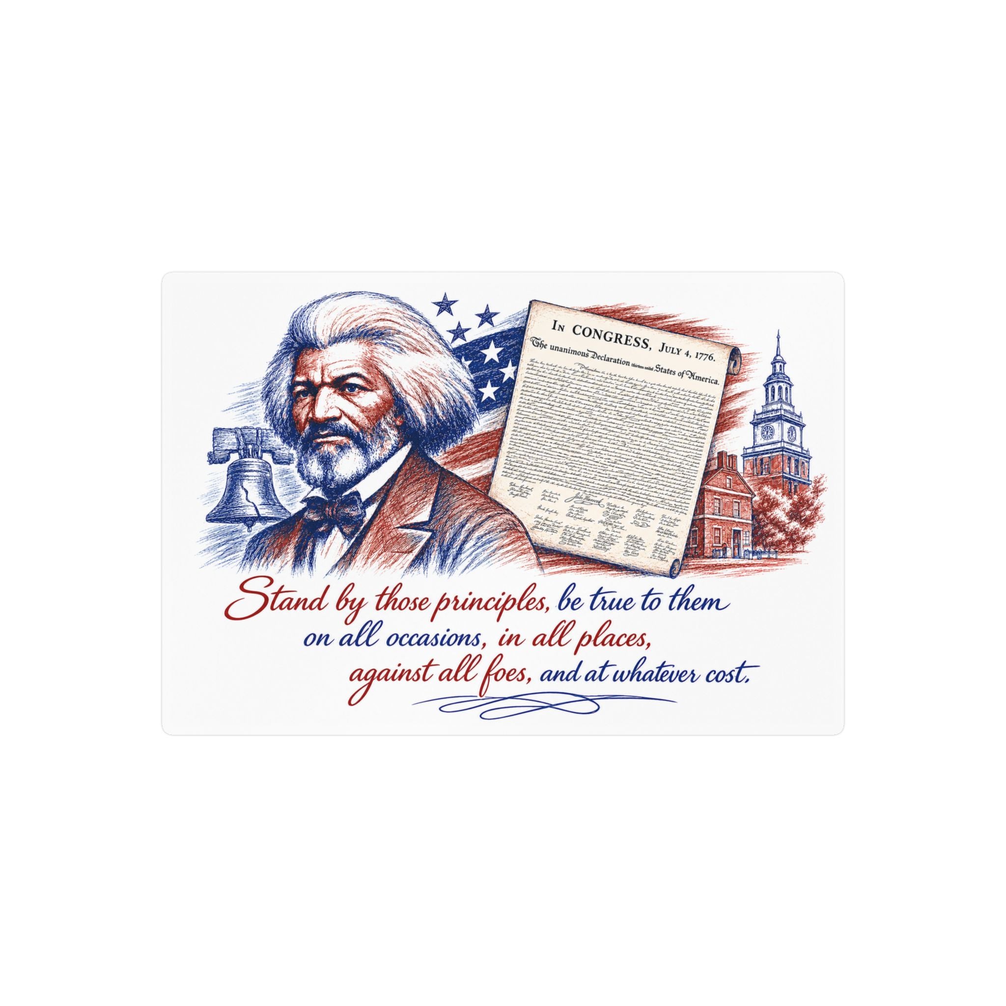 Frederick Douglass Quote Vinyl Decal — Patriotic Historical Sticker