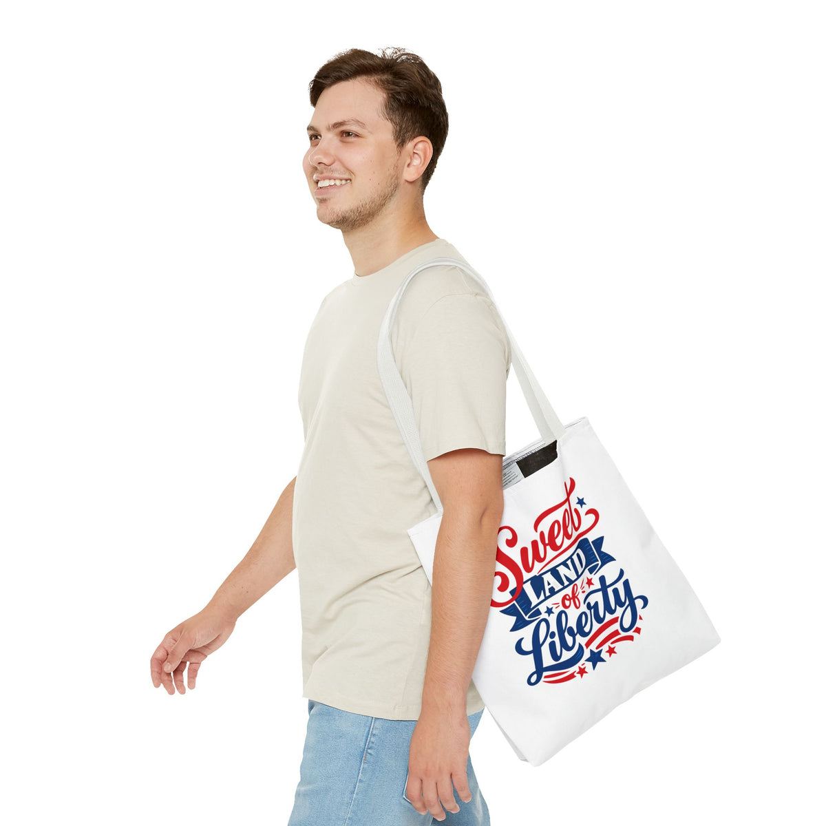 Sweet Land of Liberty Patriotic Tote Bag