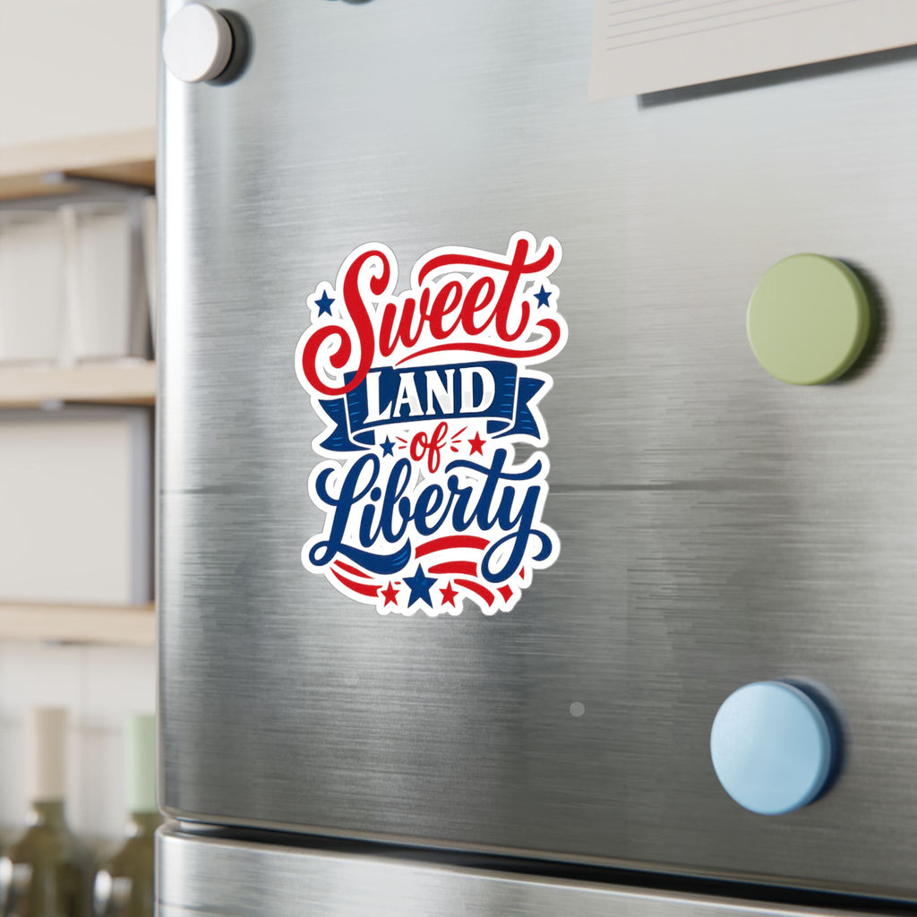 'Sweet Land of Liberty' American Pride Kiss-Cut Decal