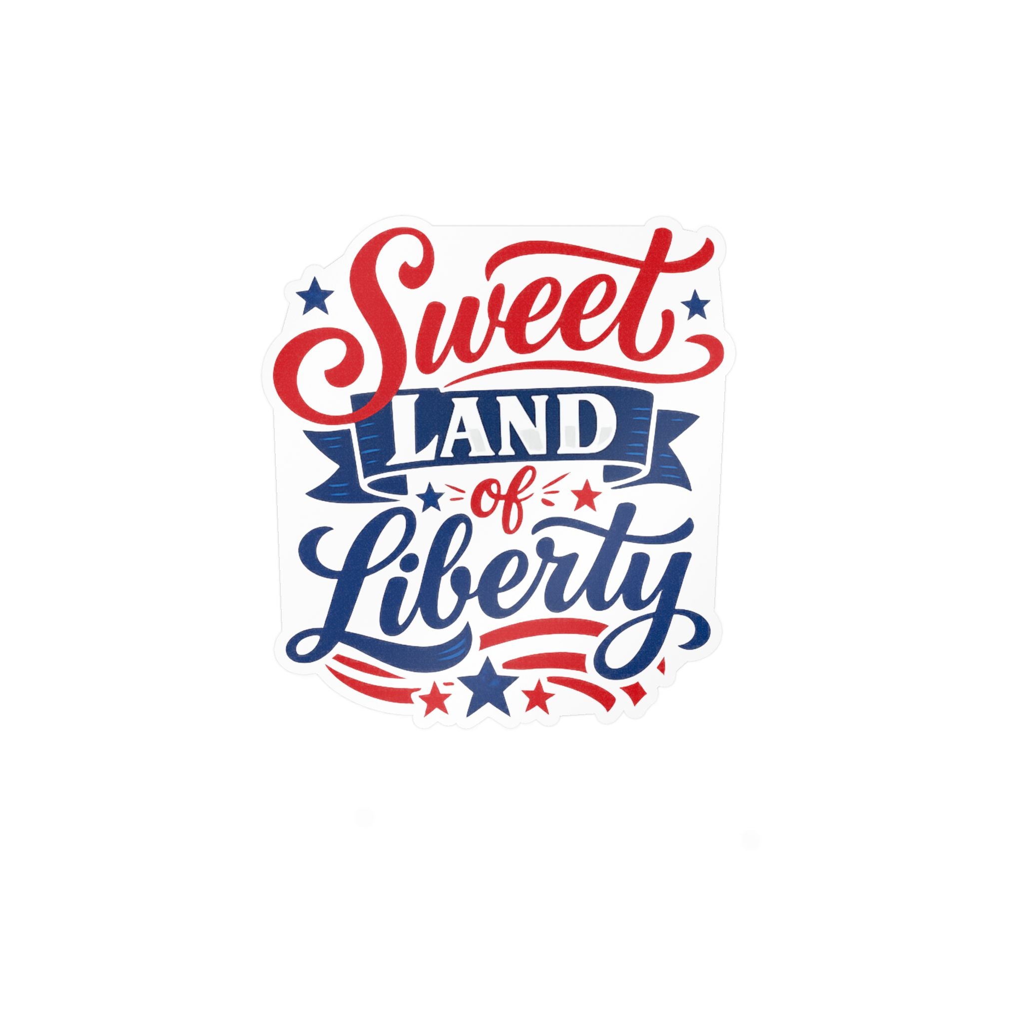 'Sweet Land of Liberty' American Pride Kiss-Cut Decal