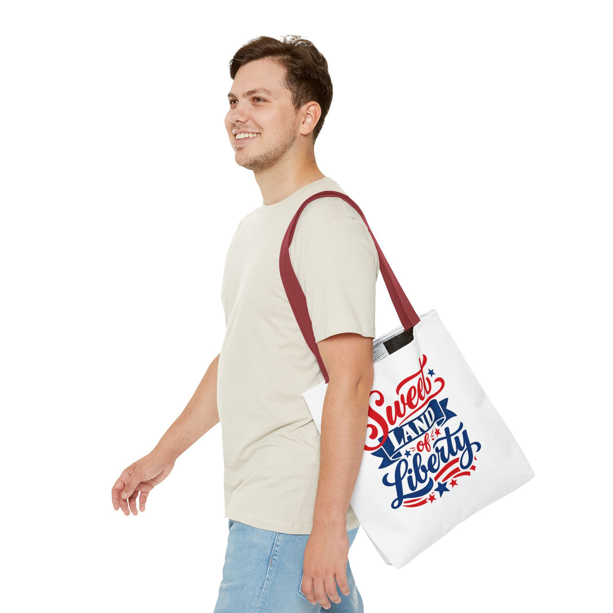 Sweet Land of Liberty Patriotic Tote Bag