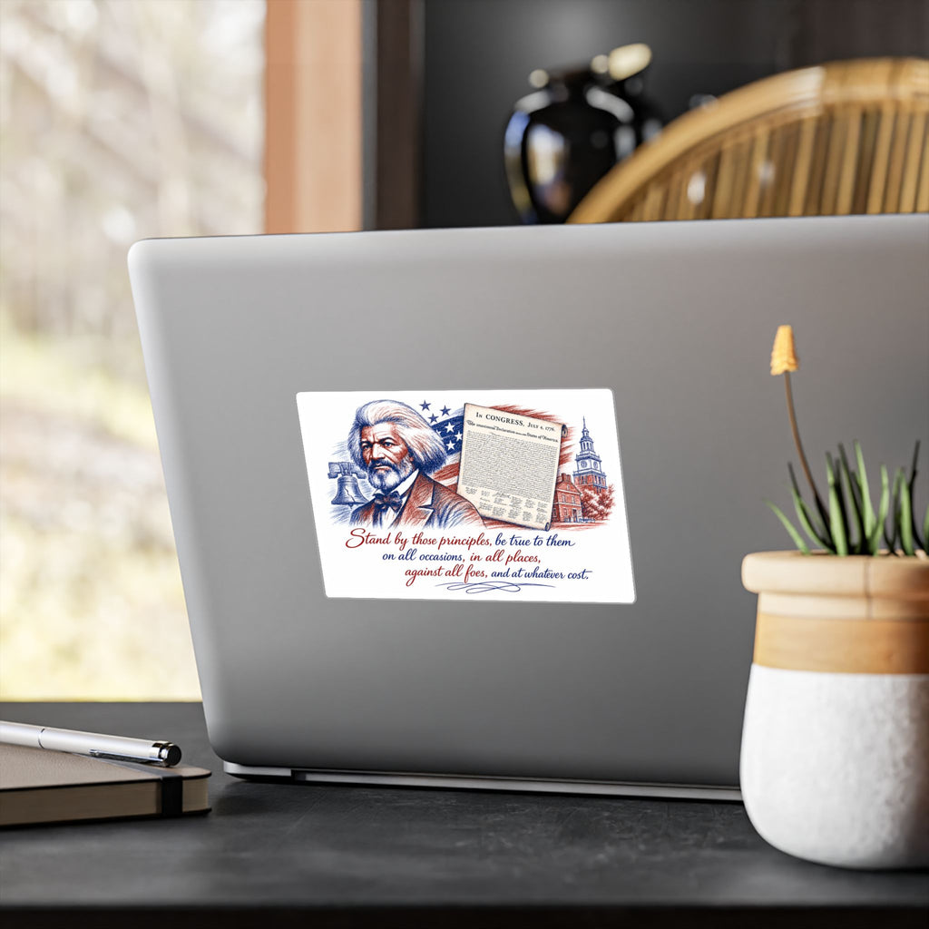 Frederick Douglass Quote Vinyl Decal — Patriotic Historical Sticker