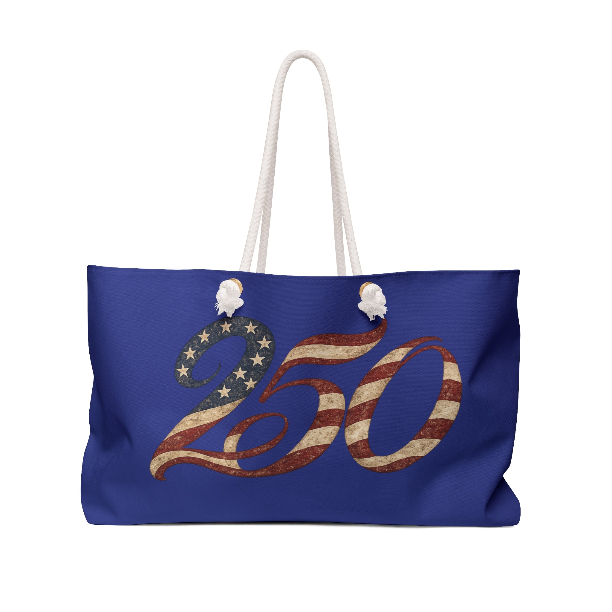 Patriotic '250' Flag Weekender Bag – Americana Travel Tote for Fourth of July & Memorial Day