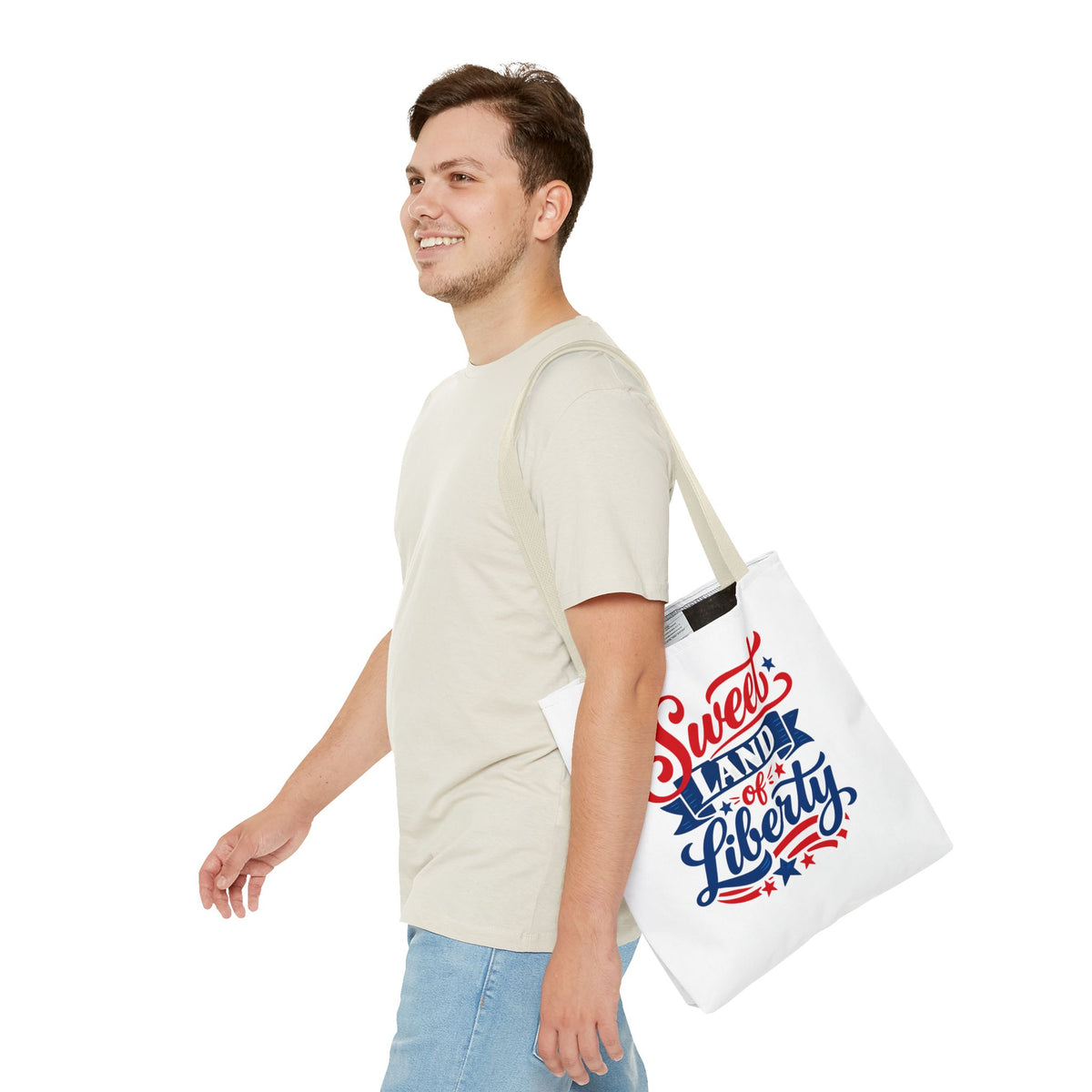 Sweet Land of Liberty Patriotic Tote Bag