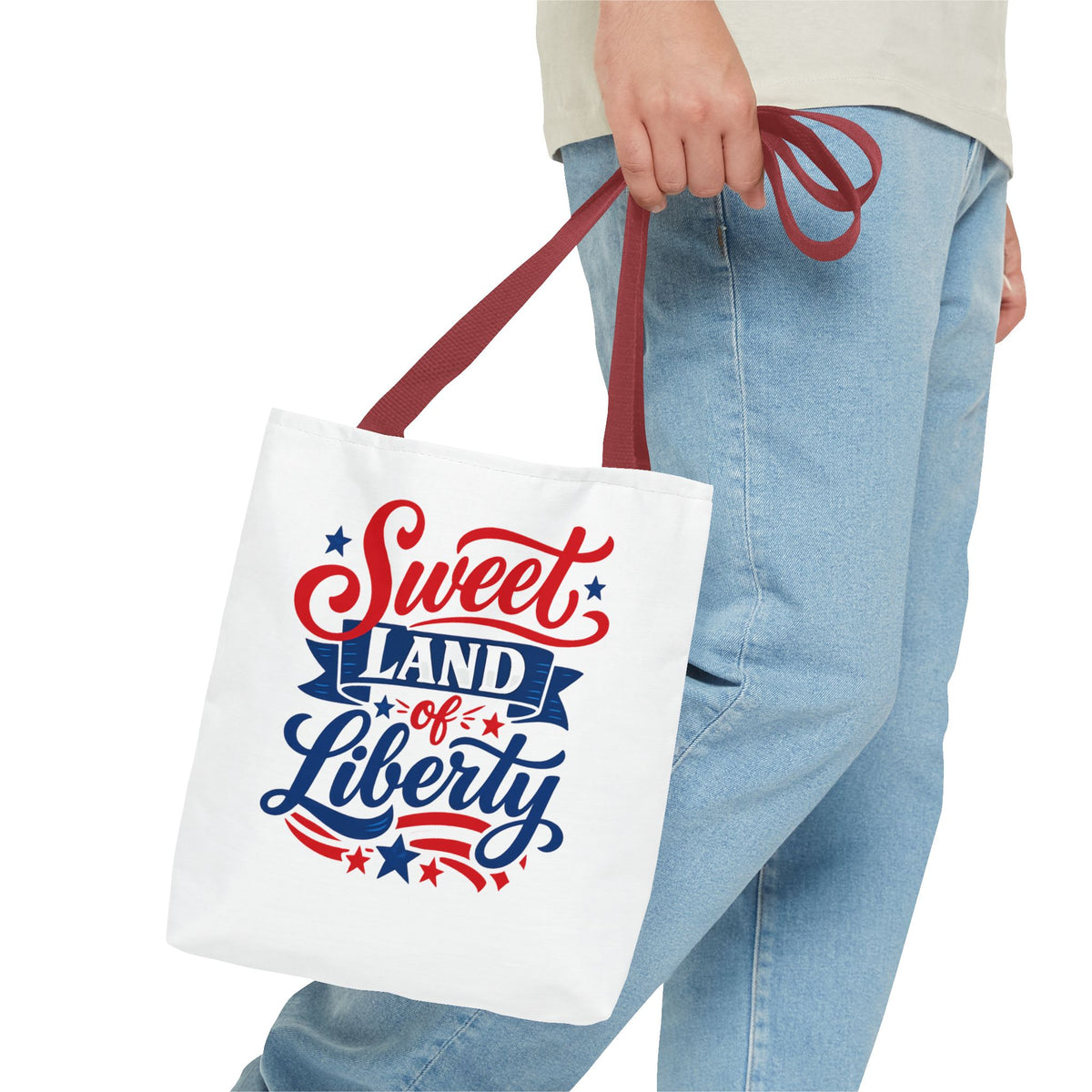 Sweet Land of Liberty Patriotic Tote Bag
