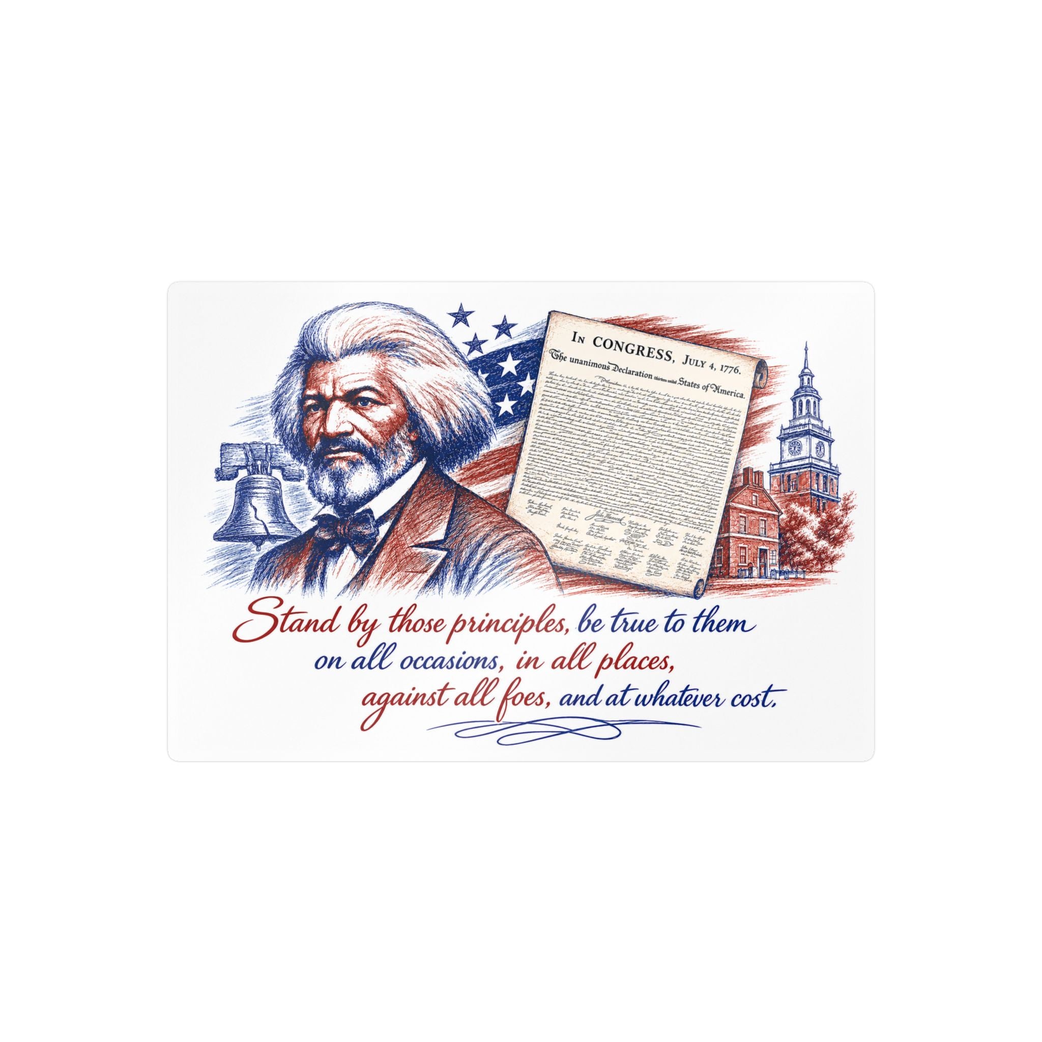 Frederick Douglass Quote Vinyl Decal — Patriotic Historical Sticker
