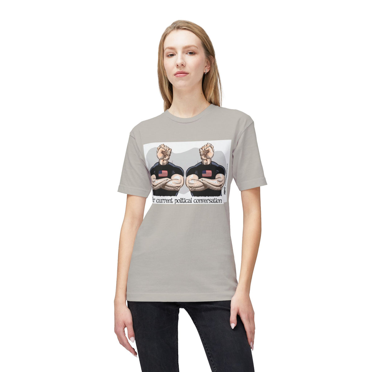 "Our Current Political Conversation" Political Cartoon By Alexander Hunter (Washington Times) T-Shirt