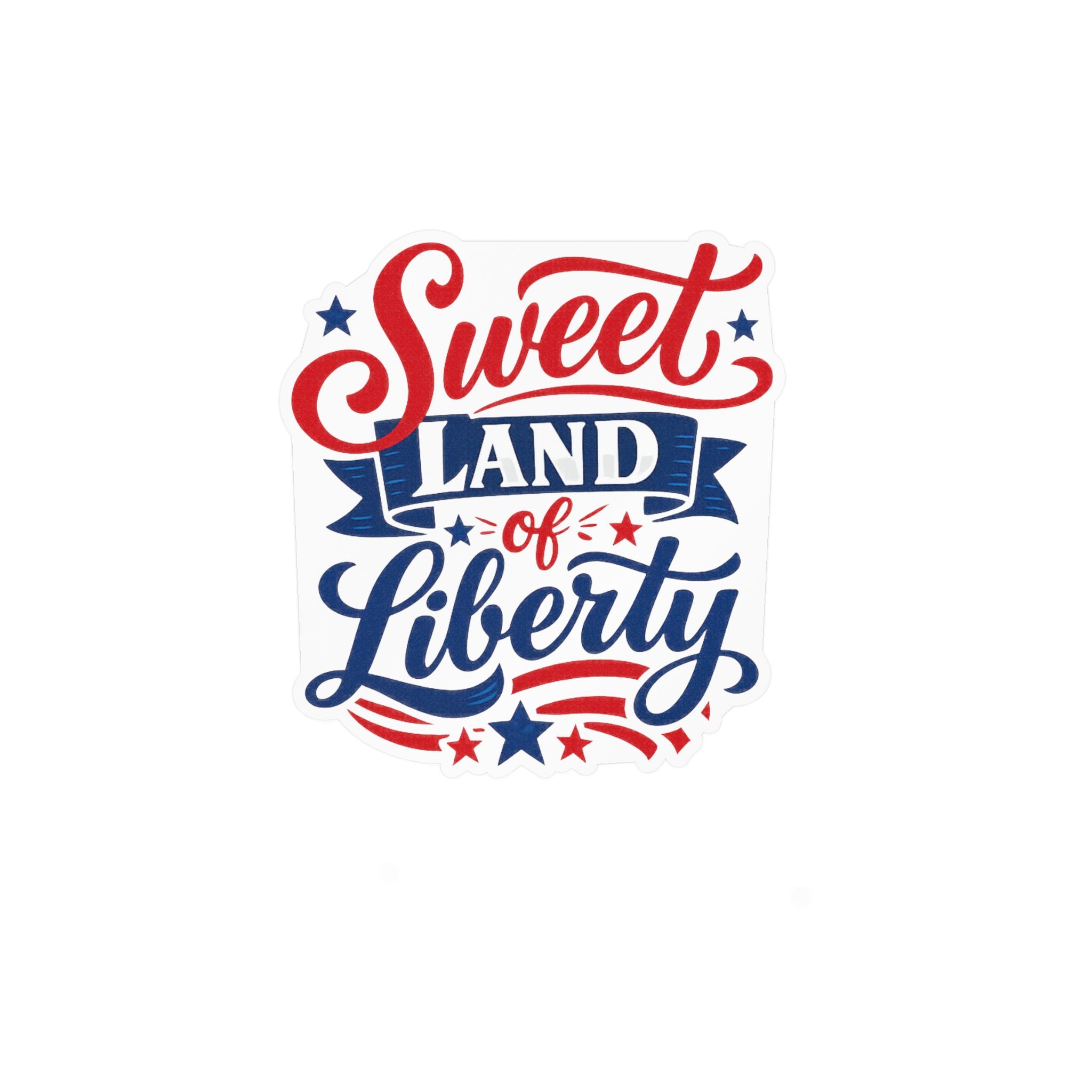'Sweet Land of Liberty' American Pride Kiss-Cut Decal