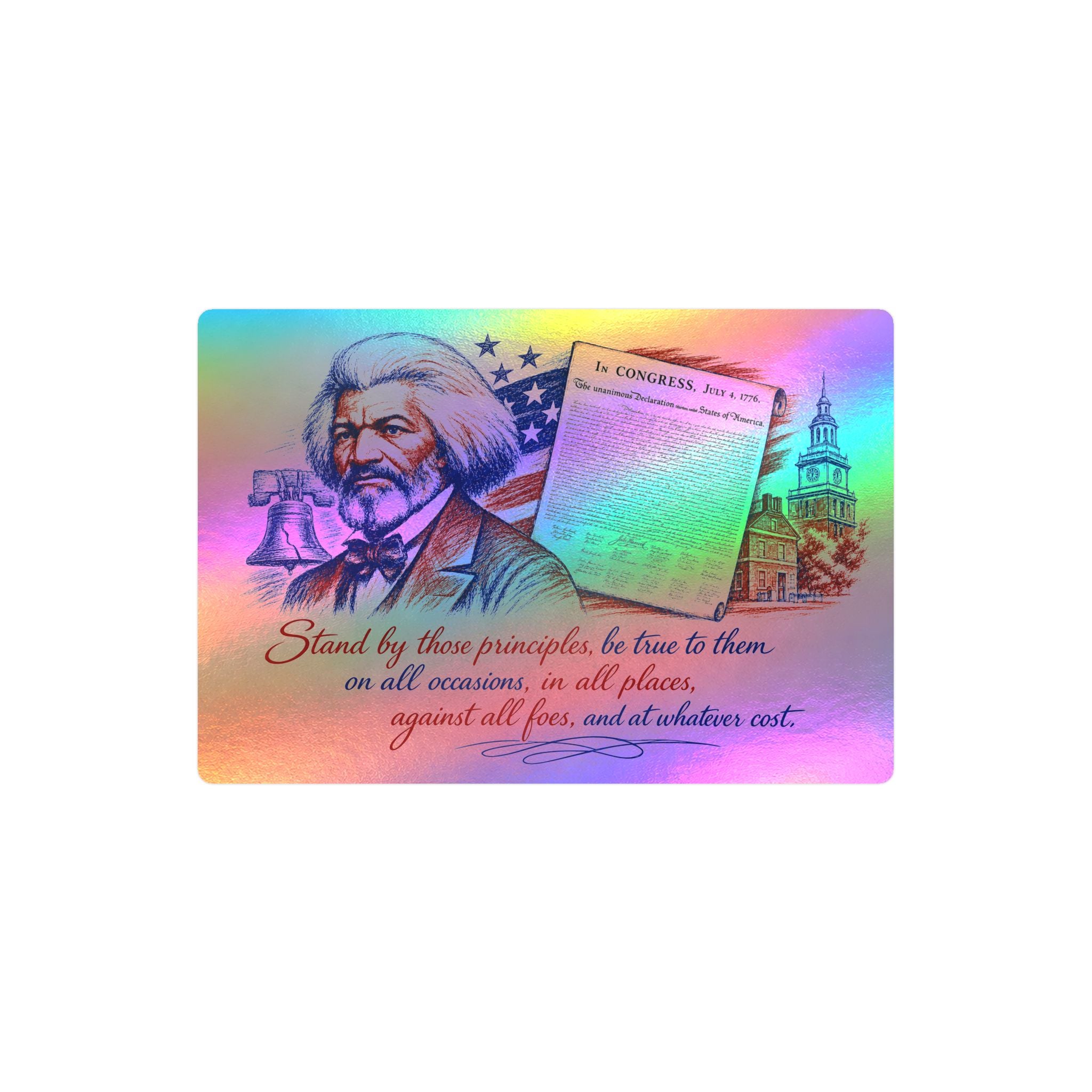 Frederick Douglass Quote Vinyl Decal — Patriotic Historical Sticker