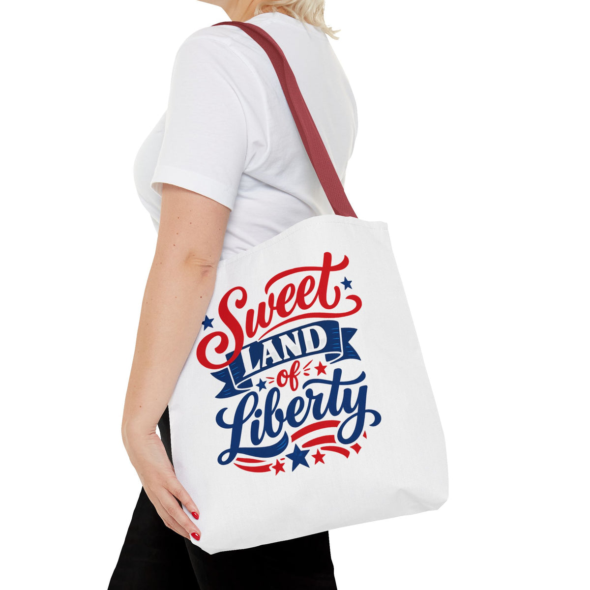Sweet Land of Liberty Patriotic Tote Bag