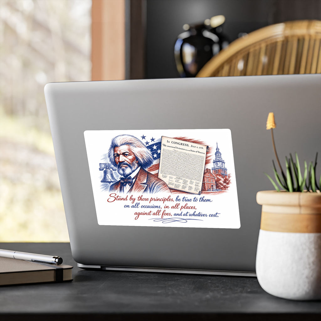 Frederick Douglass Quote Vinyl Decal — Patriotic Historical Sticker